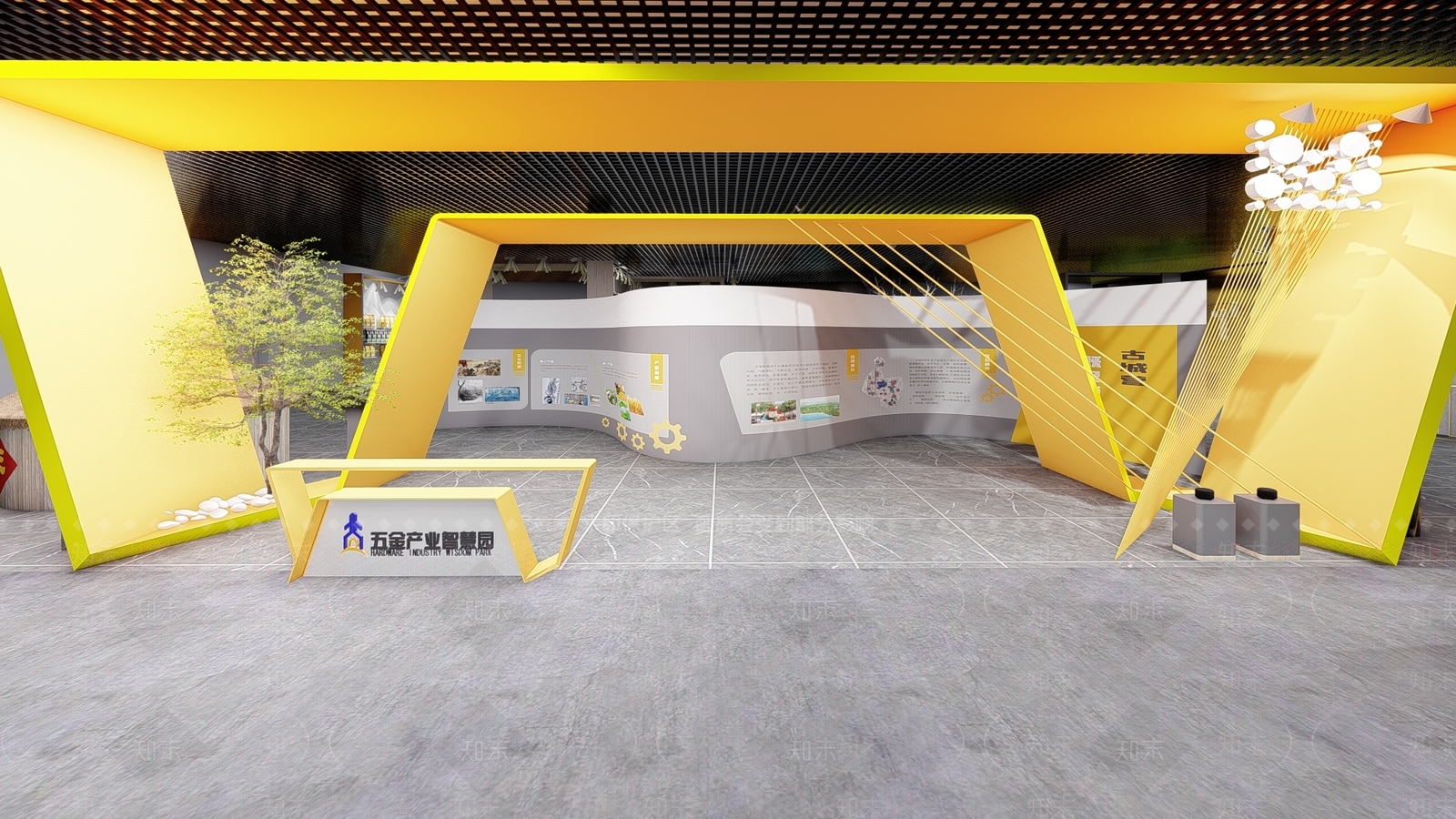 工业五金展厅SU模型下载【ID:1117507636】