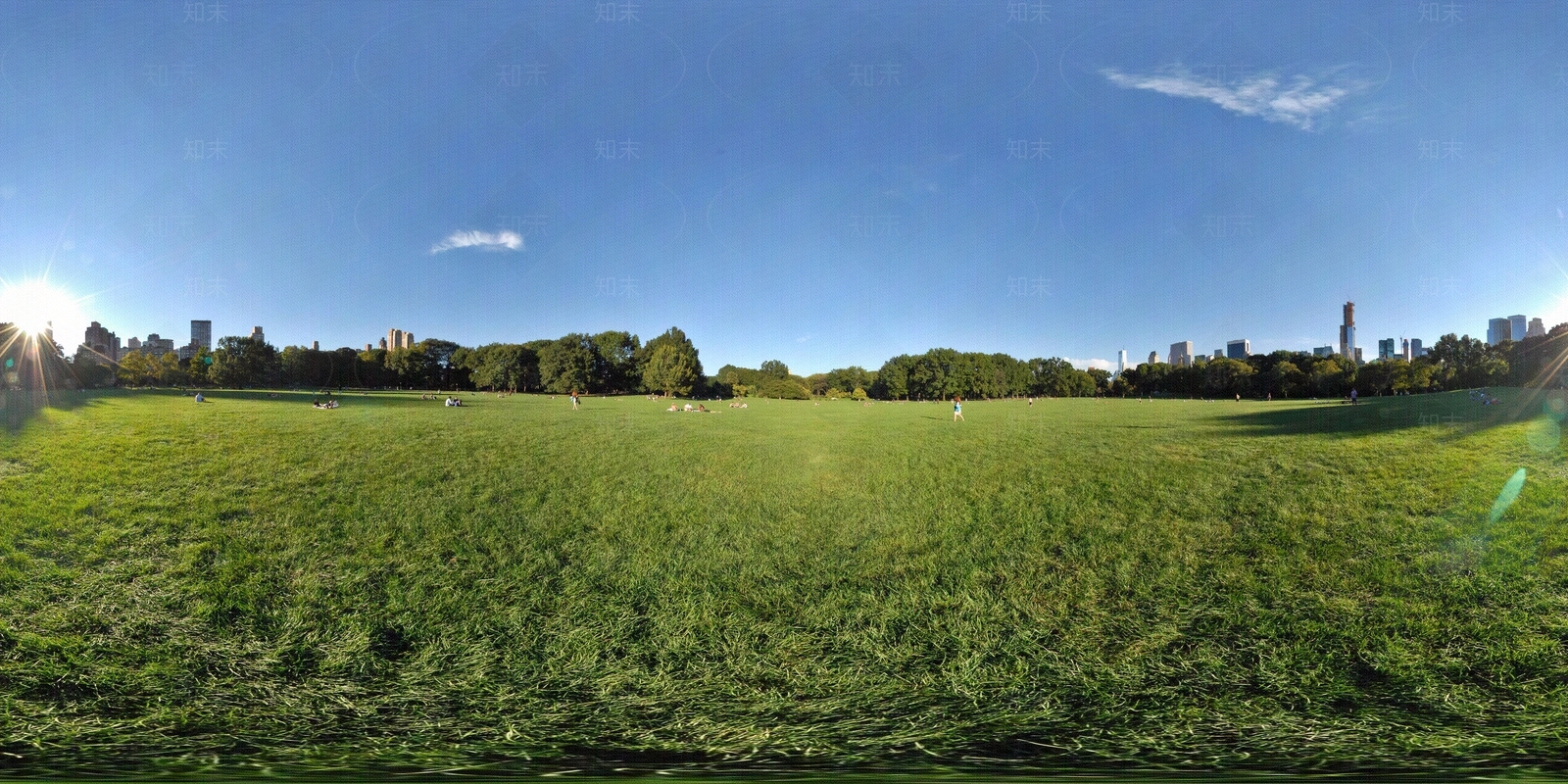 中央公园草坪广场HDR贴图下载【ID:1117333780】