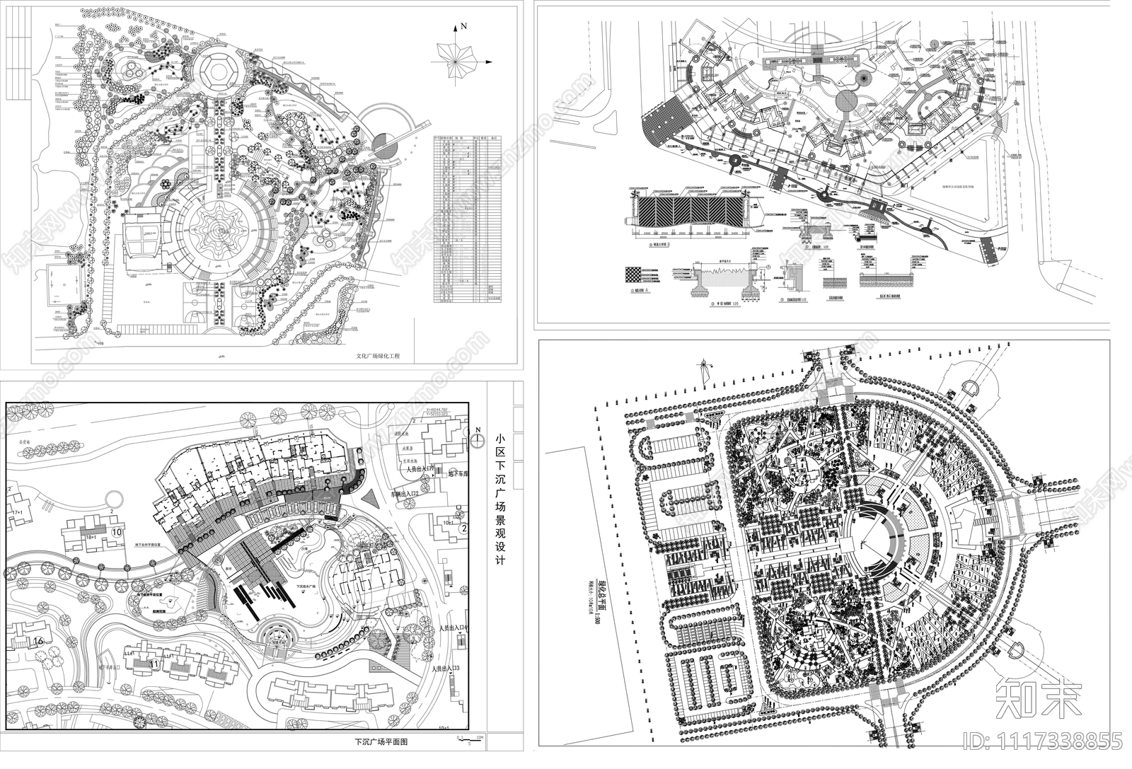 200套园林景观平面设计施工图施工图下载【ID:1117338855】