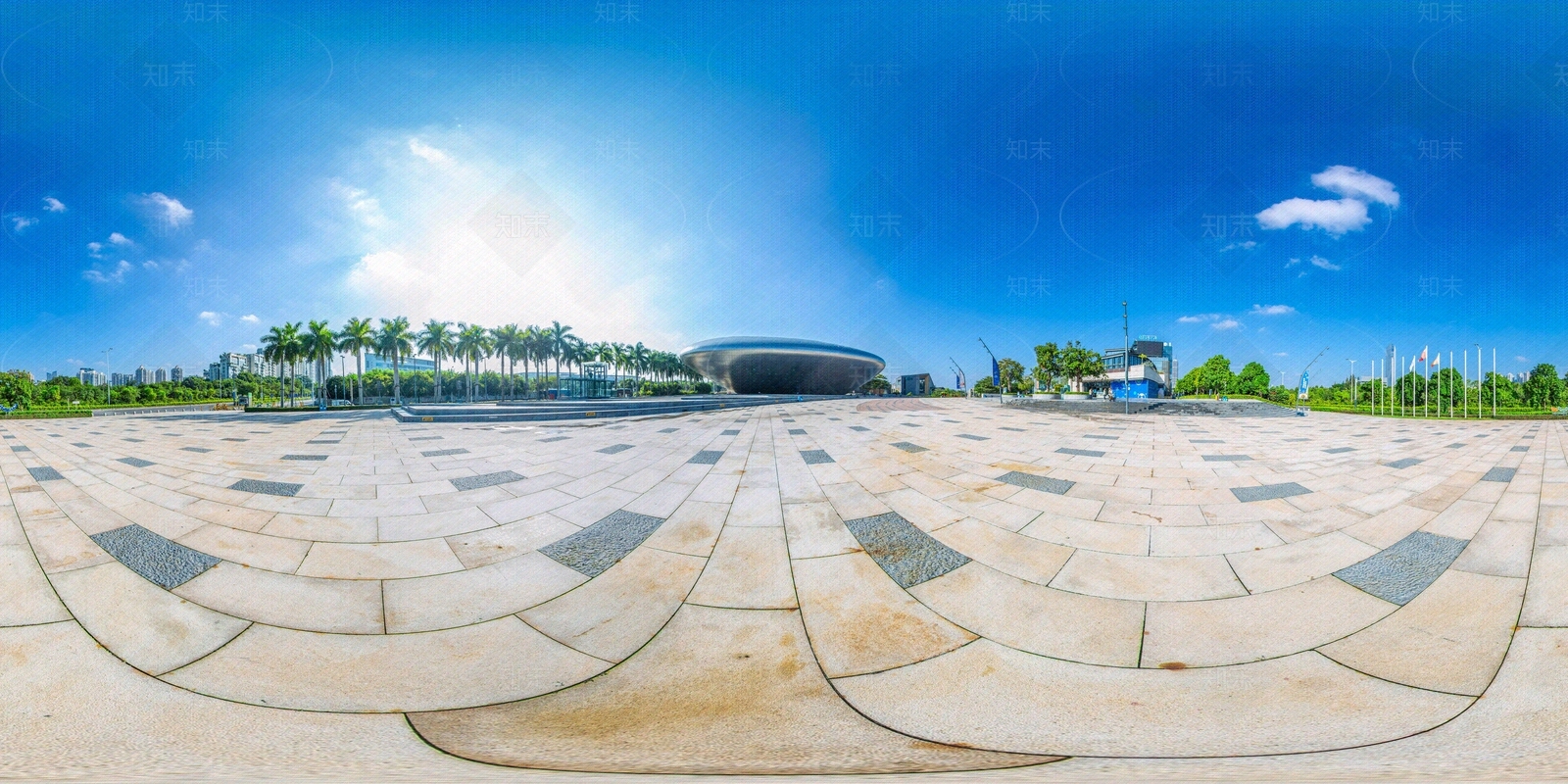 HDR夏季乐园入口全景贴图下载【ID:1117345431】