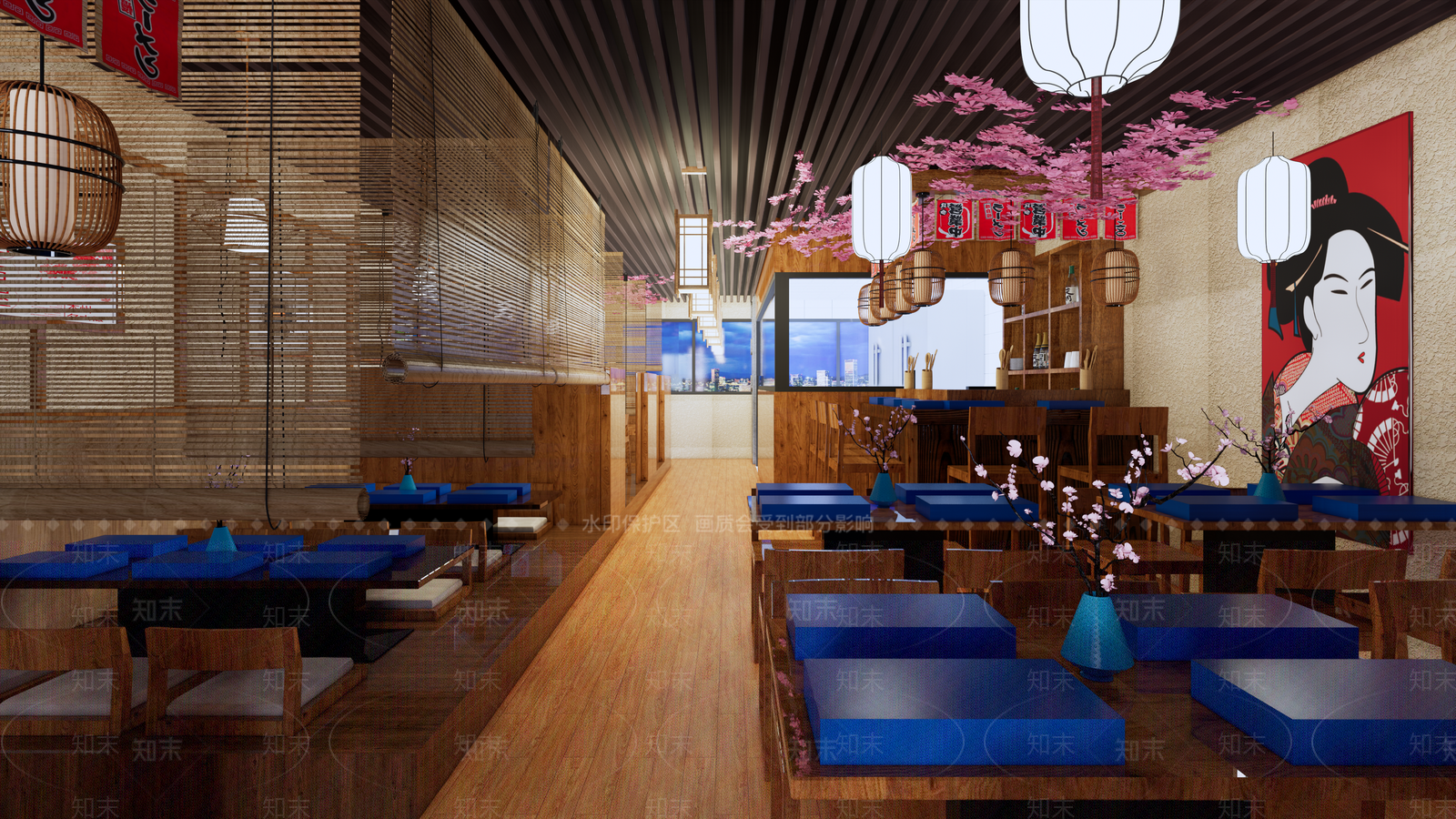 日式居酒屋日料店SU模型下载【ID:1117362823】