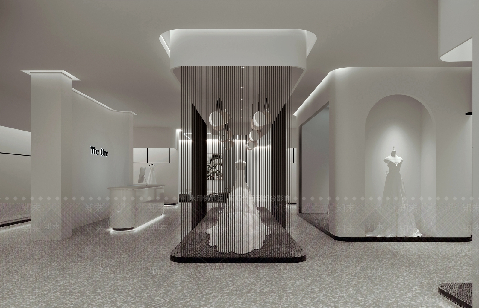 现代婚纱店3D模型下载【ID:1117373979】