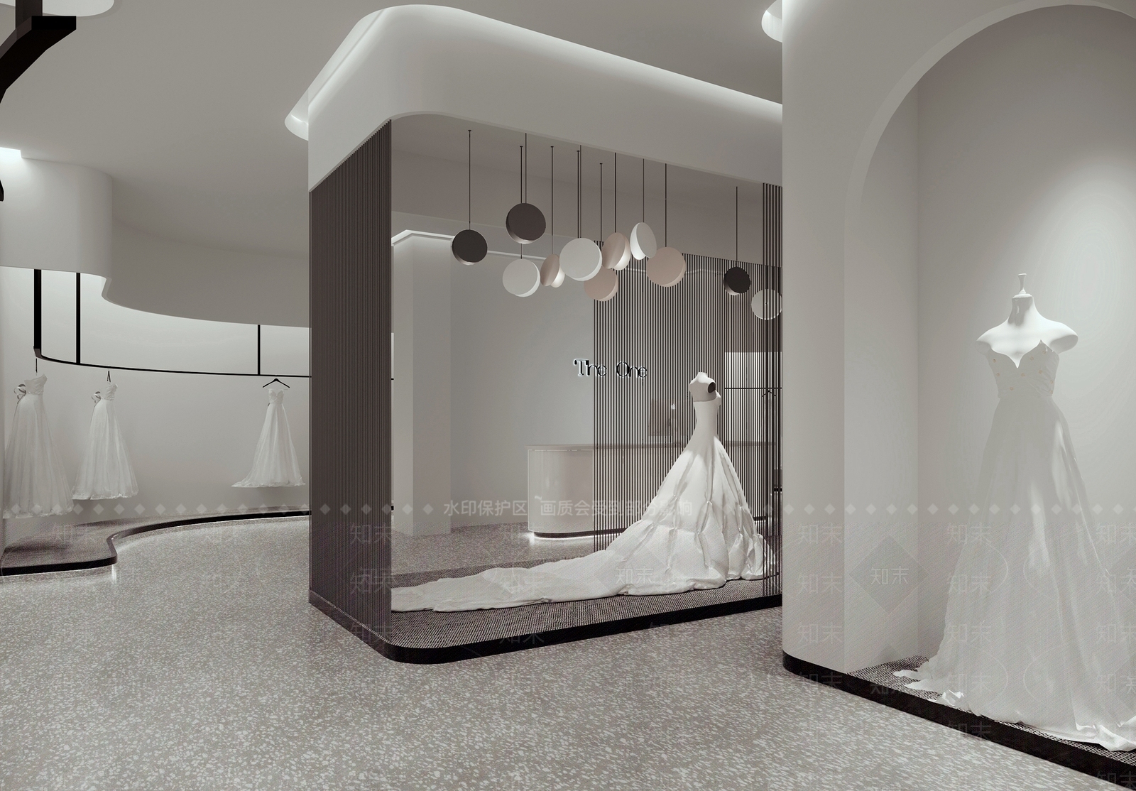 现代婚纱店3D模型下载【ID:1117373979】