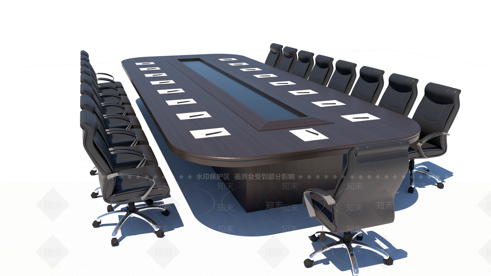 现代会议桌SU模型下载【ID:1117378004】