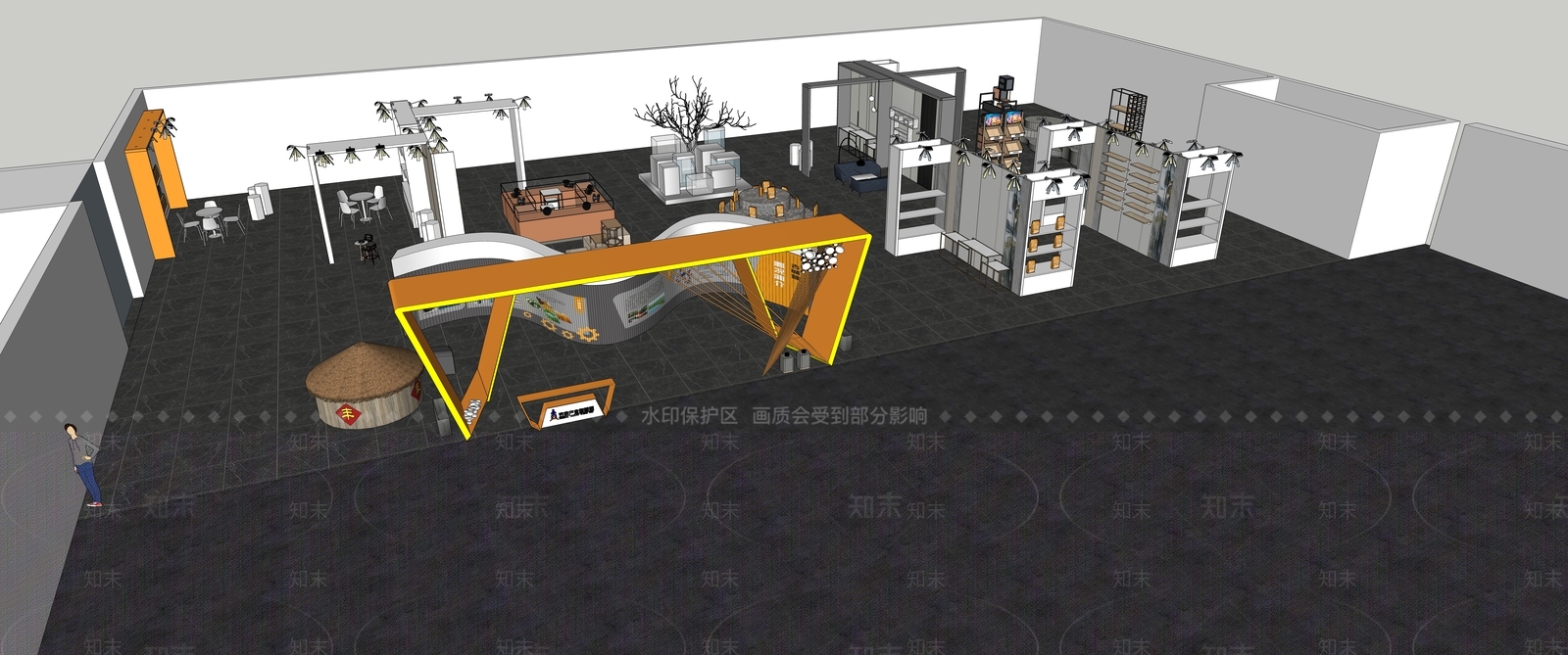 工业五金展厅SU模型下载【ID:1117507636】