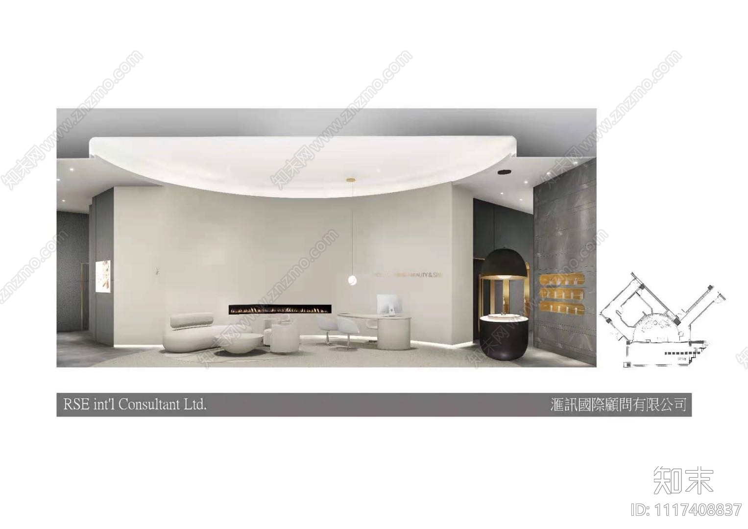 欧式简约医疗美容诊所美容院设计施工图cad施工图下载【ID:1117408837】
