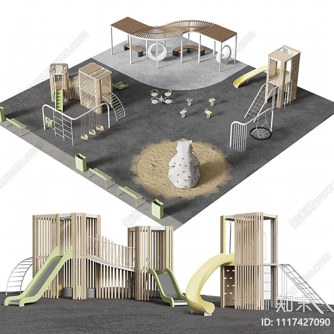 儿童娱乐设施3D模型下载【ID:1117427090】