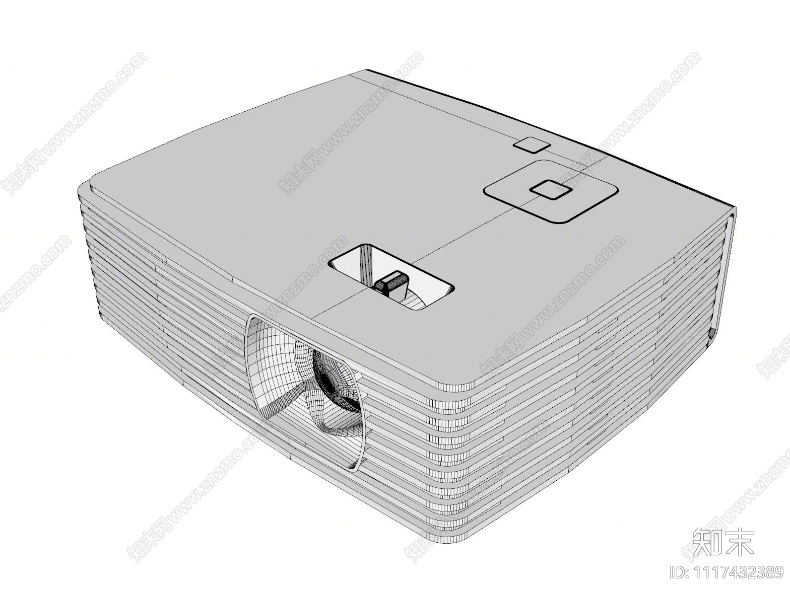 现代华硕投影仪SU模型下载【ID:1117432389】