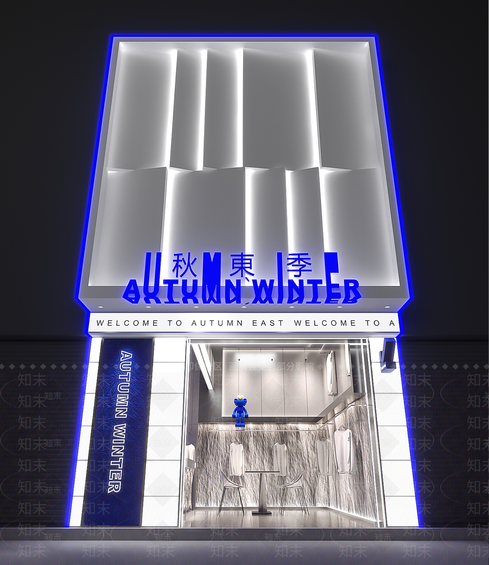 现代男装店3D模型下载【ID:1117442975】