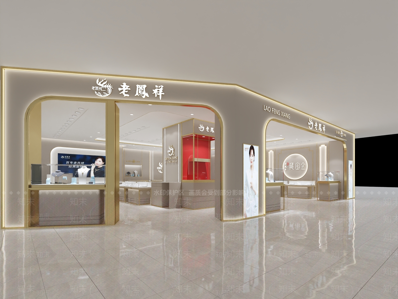 现代珠宝店3D模型下载【ID:1117444918】