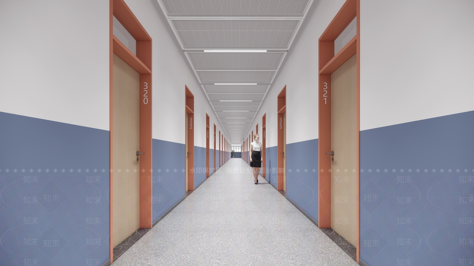 现代学校空间SU模型精品下载_SketchUp模型_知末网