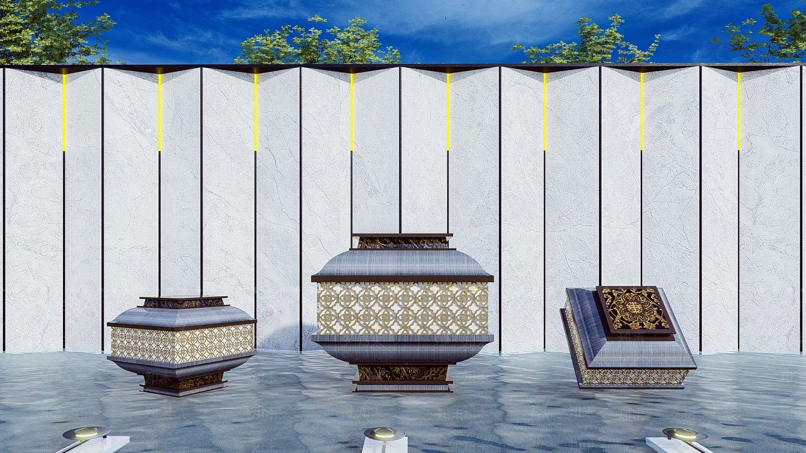 新中式灯具SU模型下载【ID:1117450274】