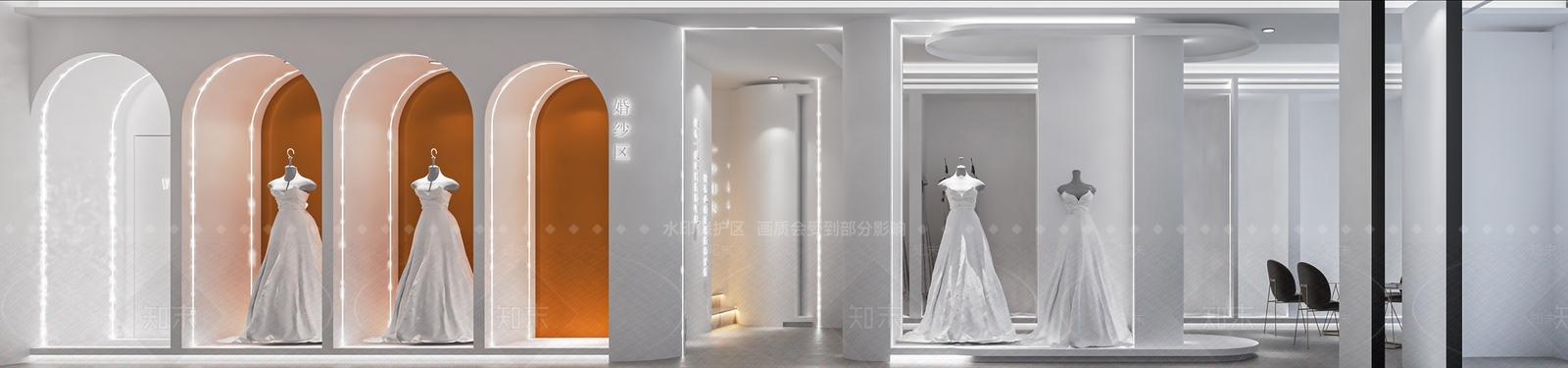 现代婚纱摄影店SU模型下载【ID:1117457118】