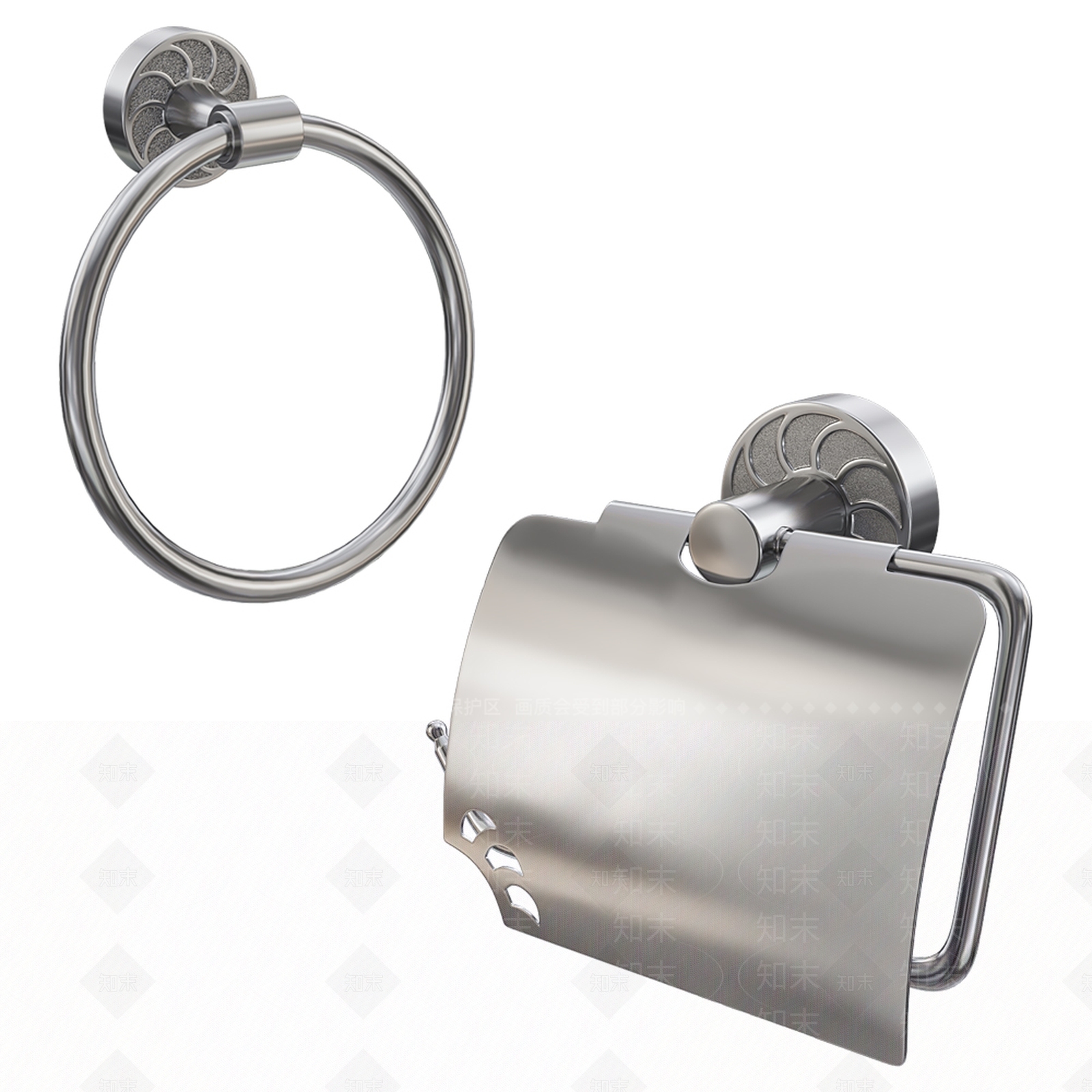 金属门扣五金件3D模型下载【ID:1117462285】