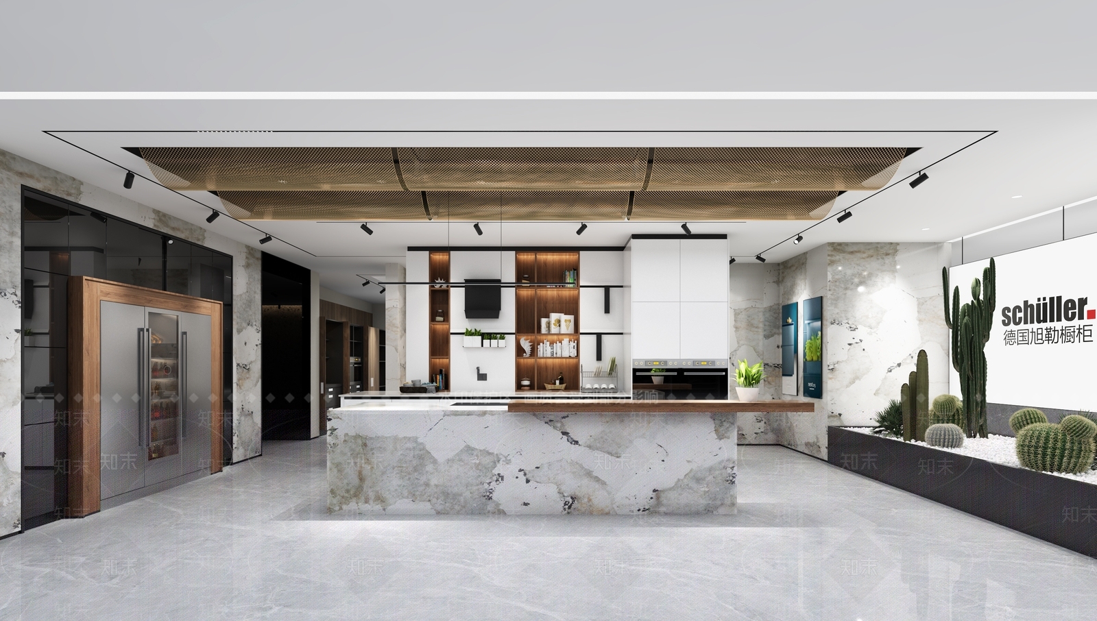 现代橱柜展厅3D模型下载【ID:1117480096】