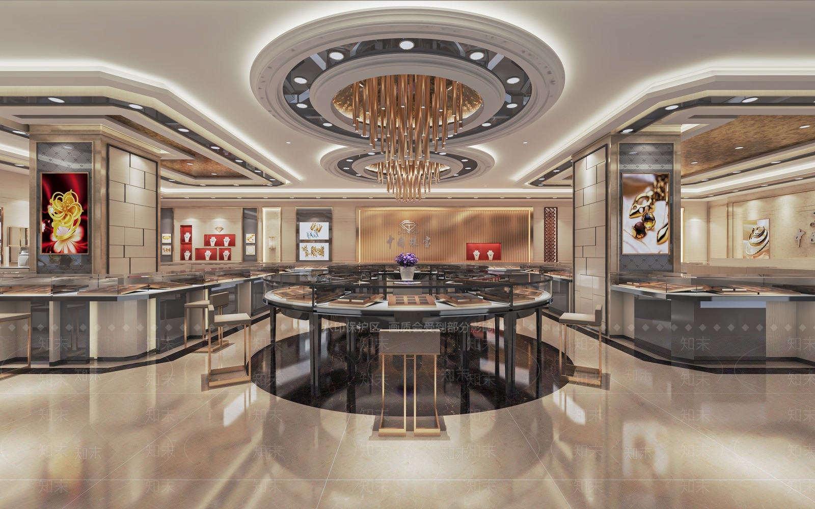 现代珠宝店SU模型下载【ID:1117518010】
