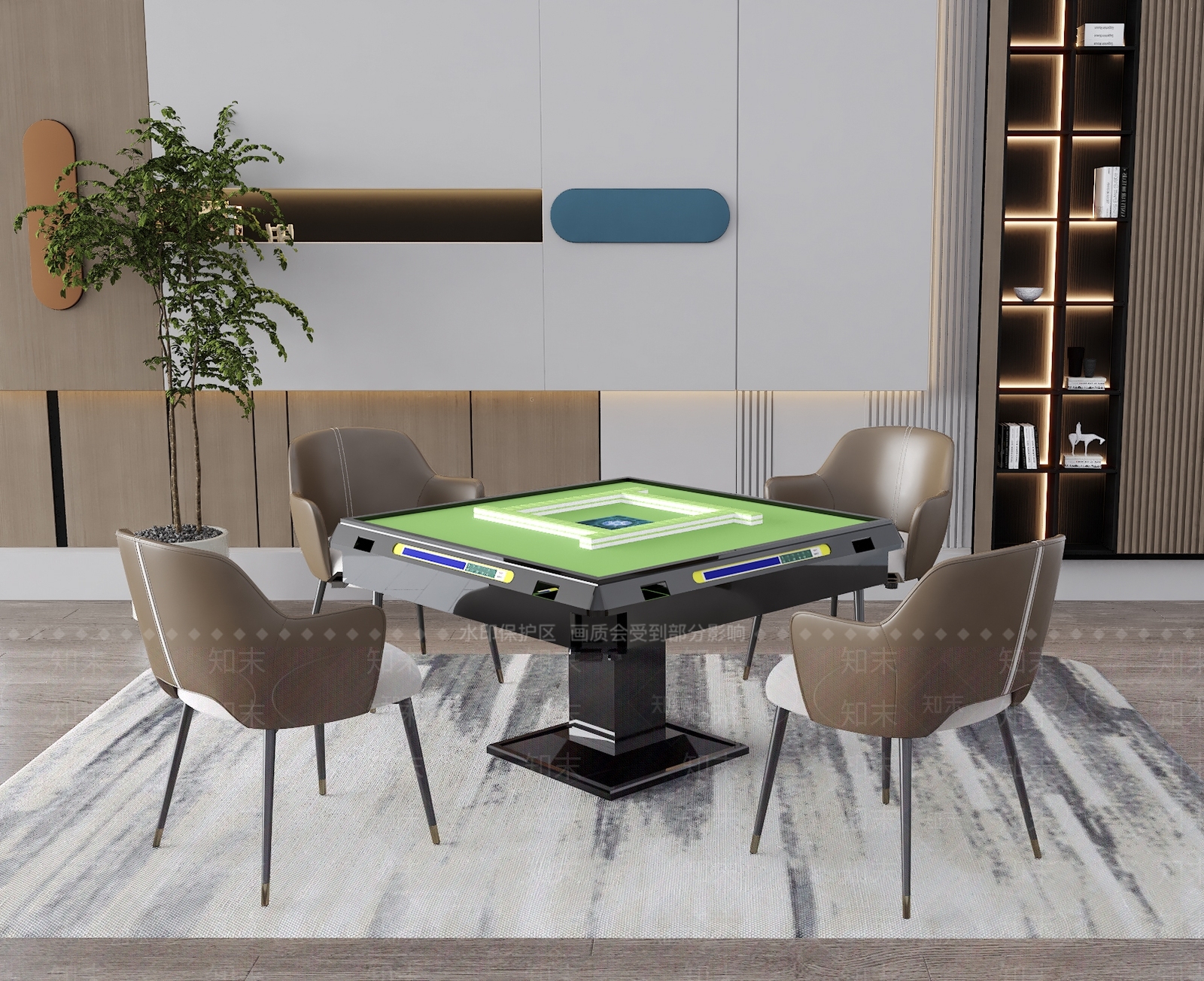 现代麻将桌3D模型下载【ID:1117524304】