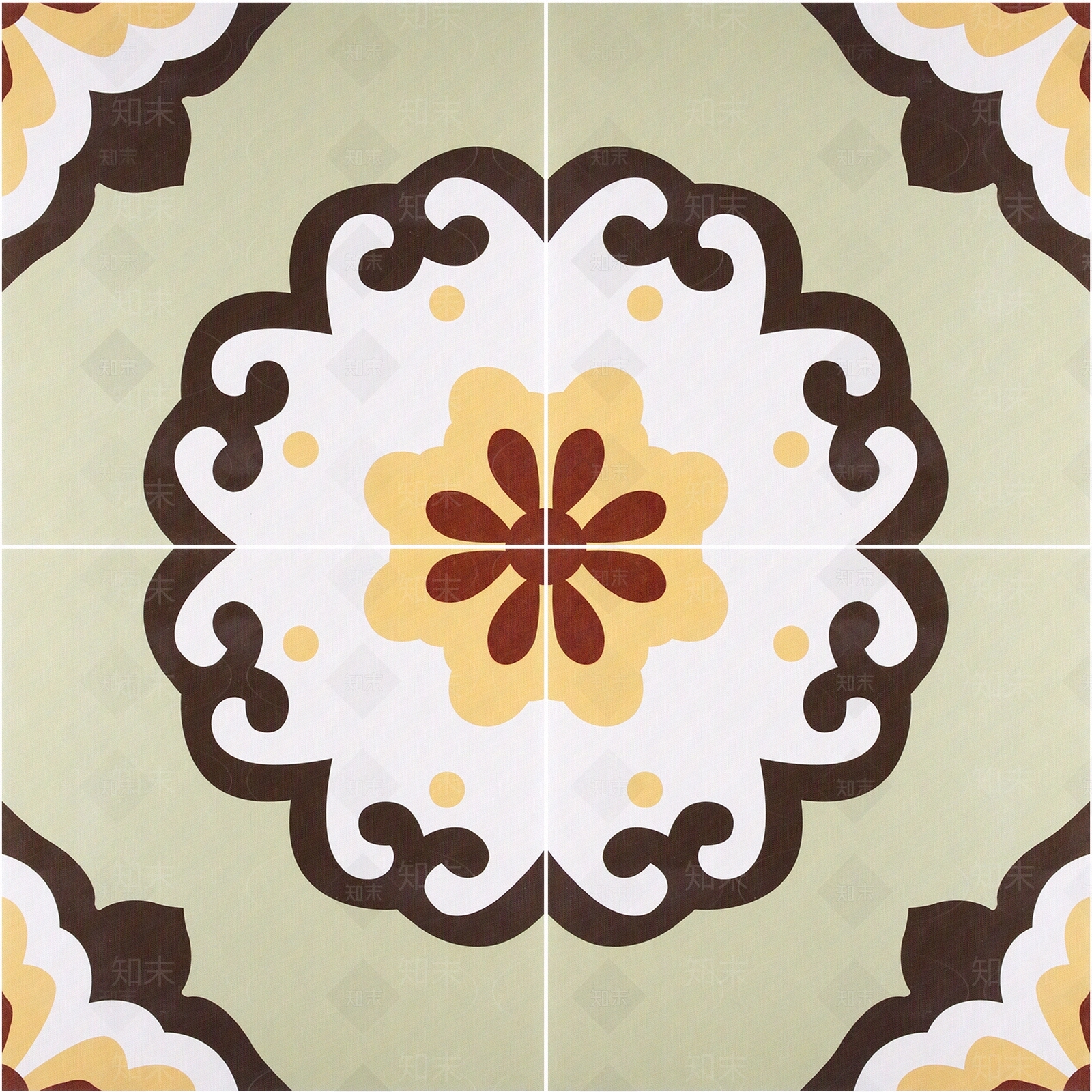 花砖300x300mm2厘缝F30320贴图下载【ID:1117533687】