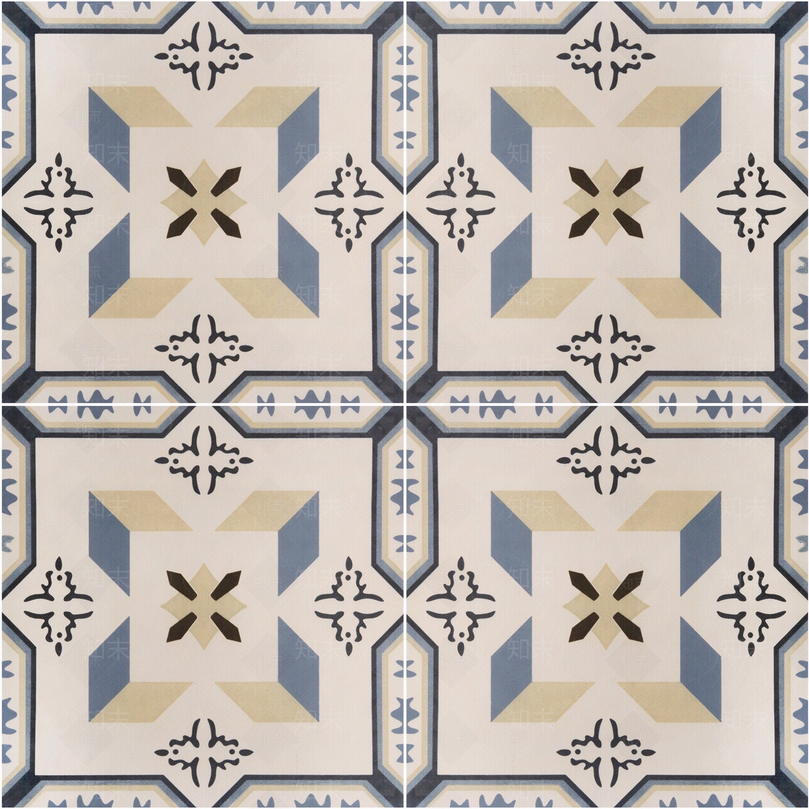 300x300mm花砖2厘缝F30339贴图下载【ID:1117533771】