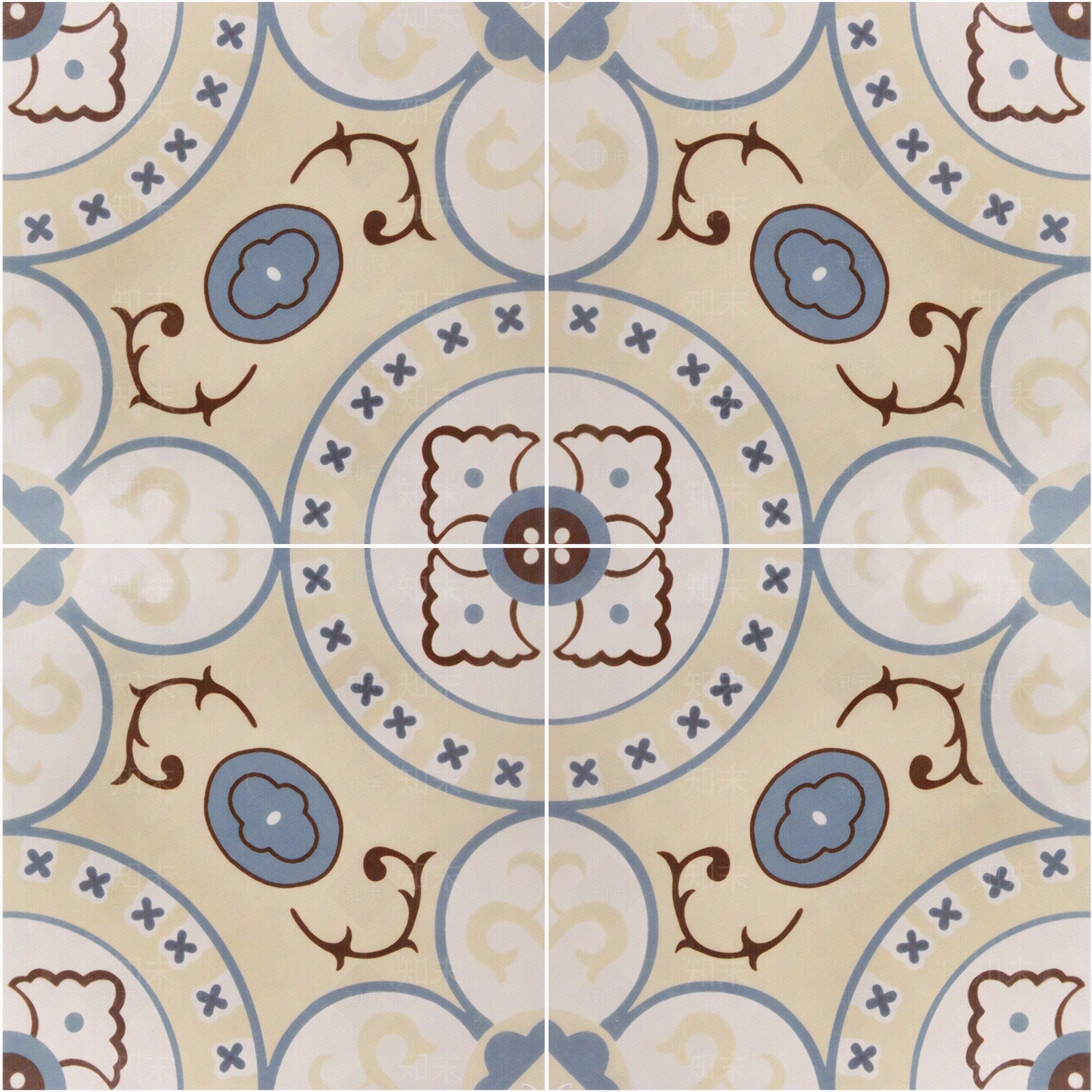 300x300mm花砖2厘缝F30347贴图下载【ID:1117533763】