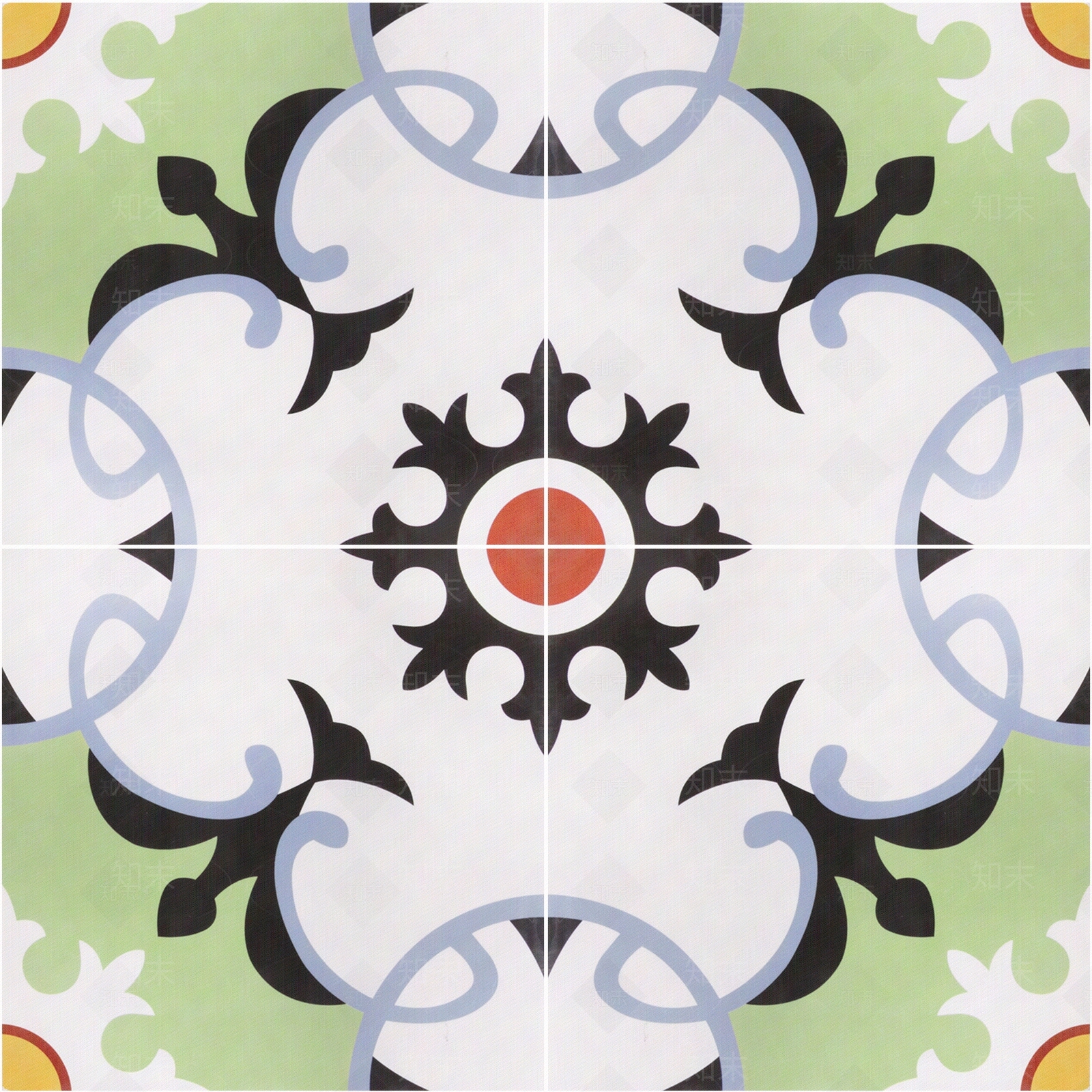 300x300mm花砖2厘缝F30354贴图下载【ID:1117533739】