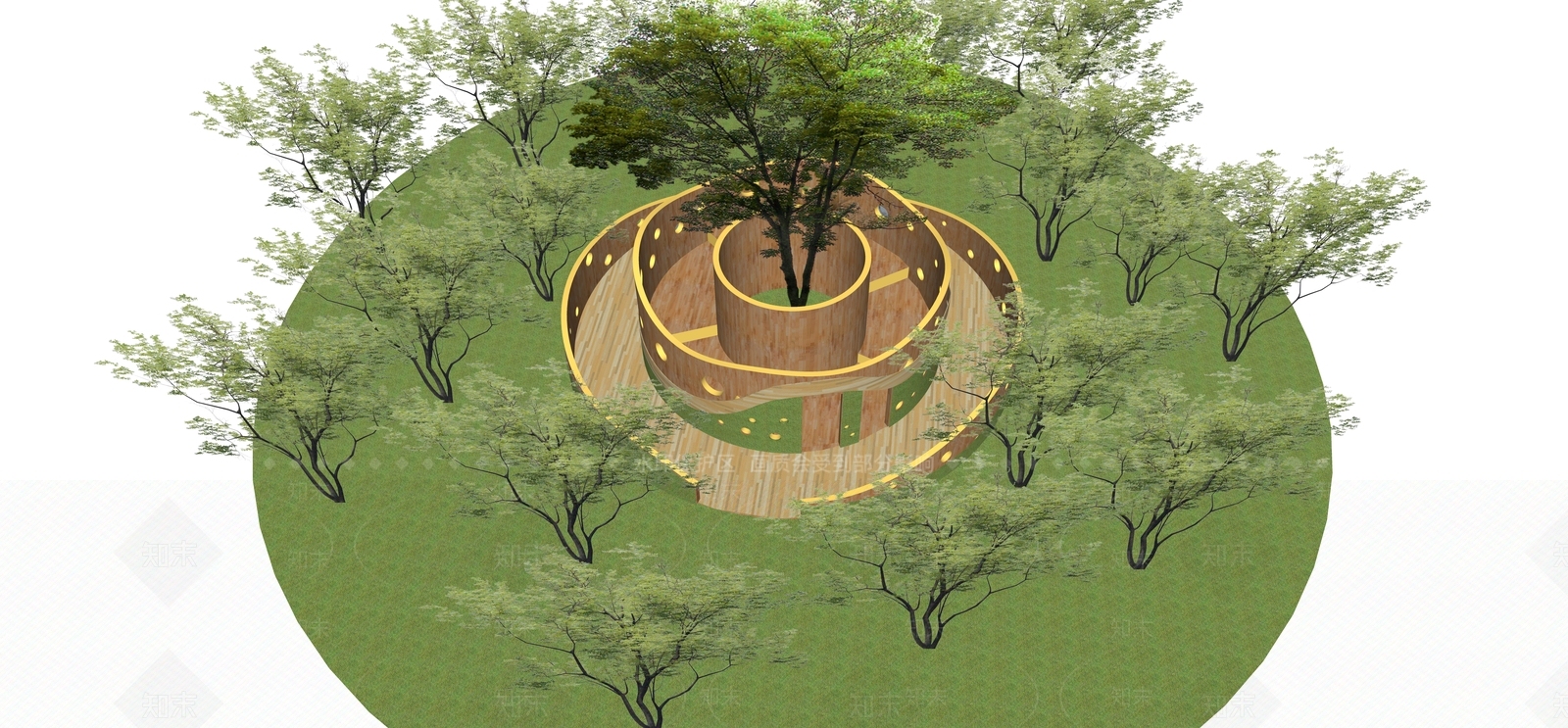 现代其它景观小建筑SU模型下载【ID:1117539289】