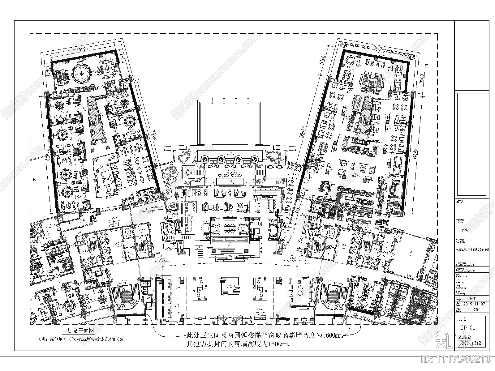 原建筑幕墙窗室内封闭铝板施工图施工图下载【ID:1117540210】