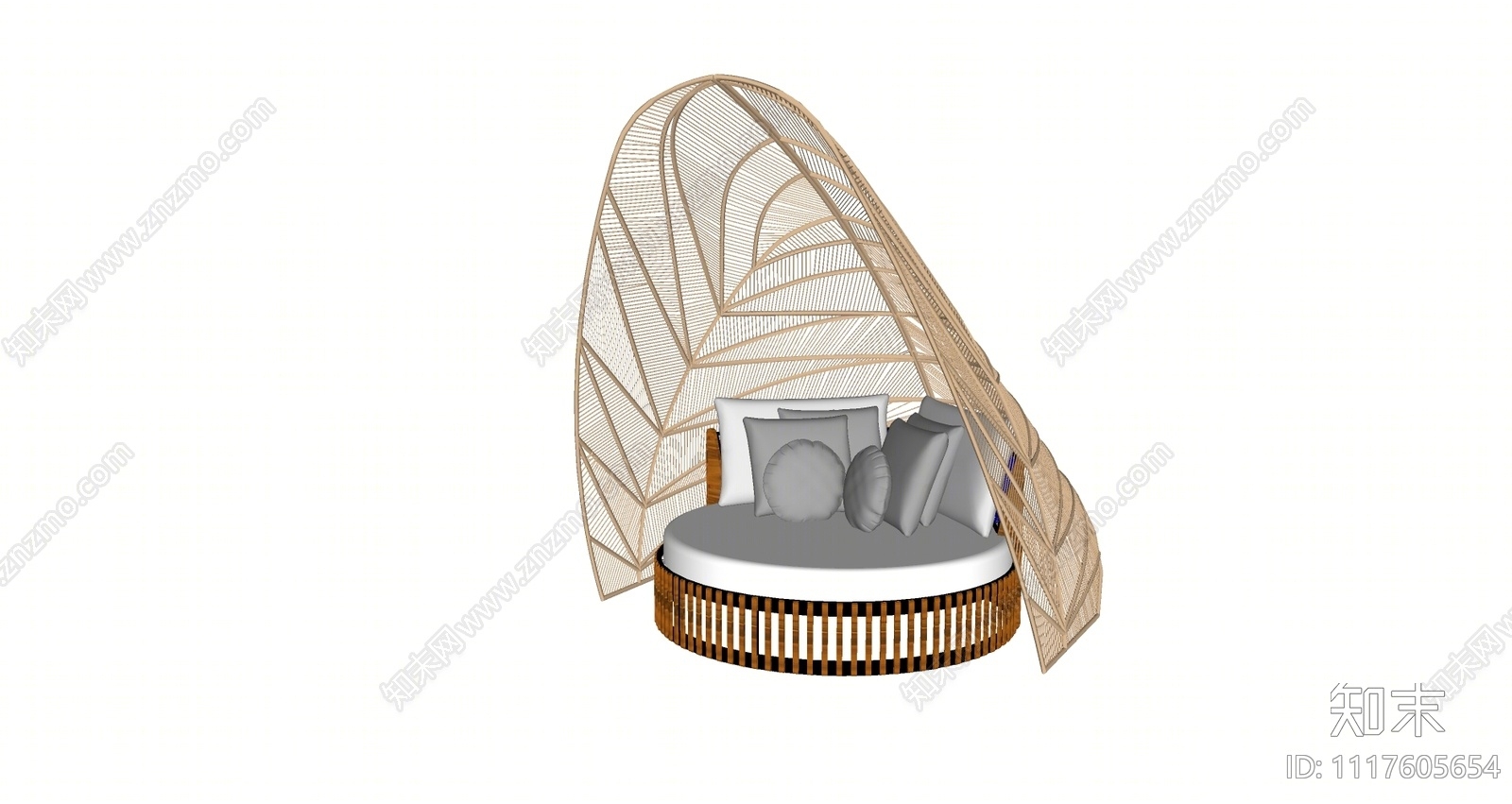 现代户外沙发SU模型下载【ID:1117605654】