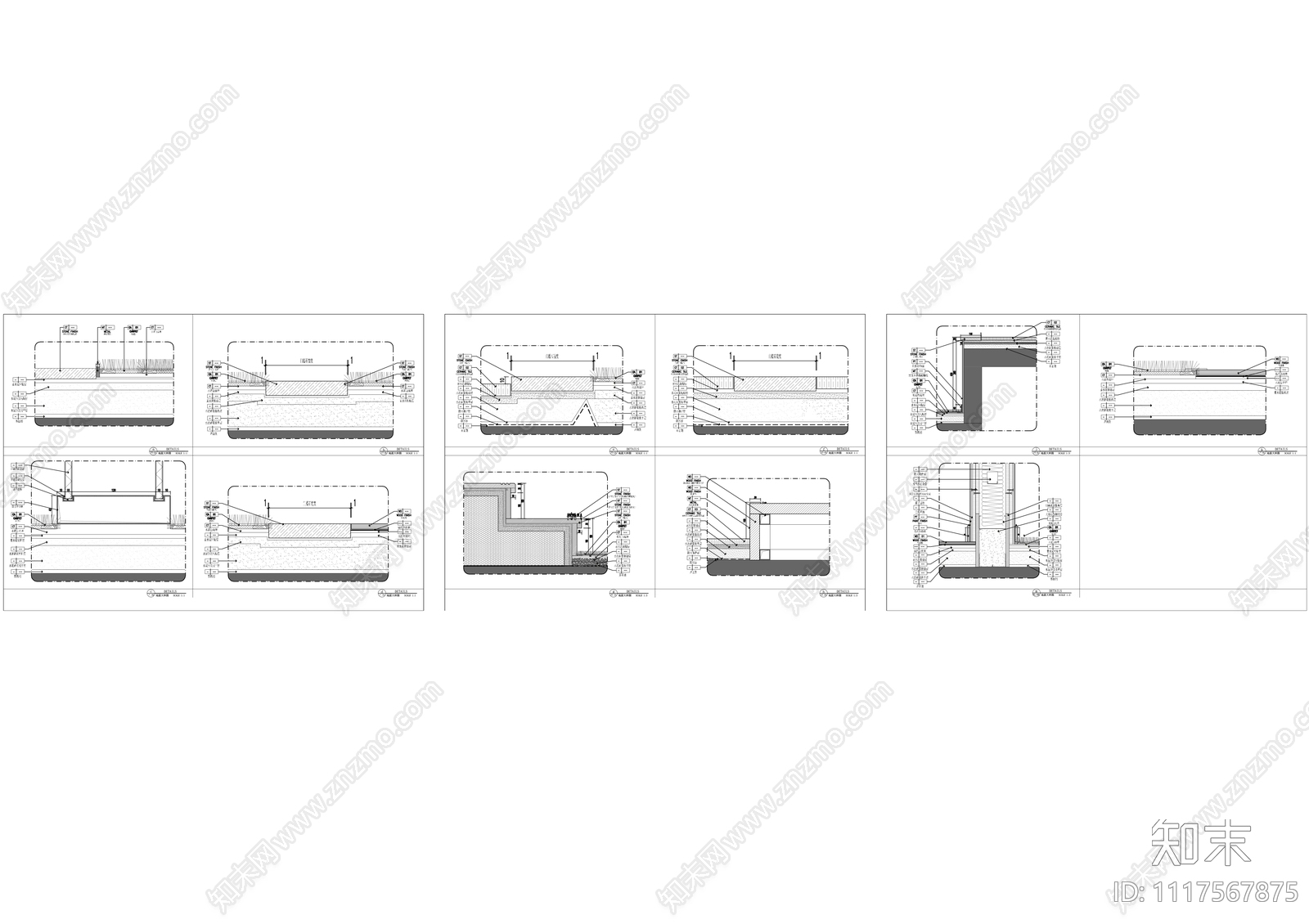 现代简约办公室平立全套CAD施工图施工图下载【ID:1117567875】