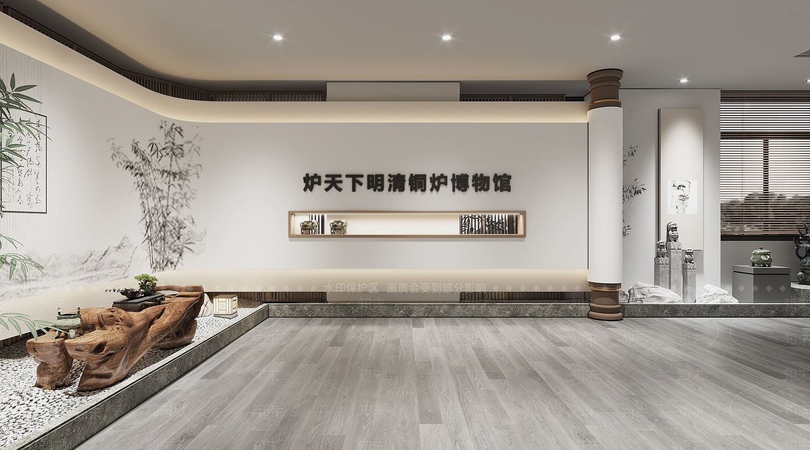 新中式博物馆3D模型下载【ID:1117576416】