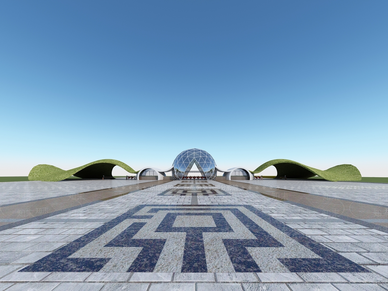 现代大门3D模型下载【ID:1117577691】