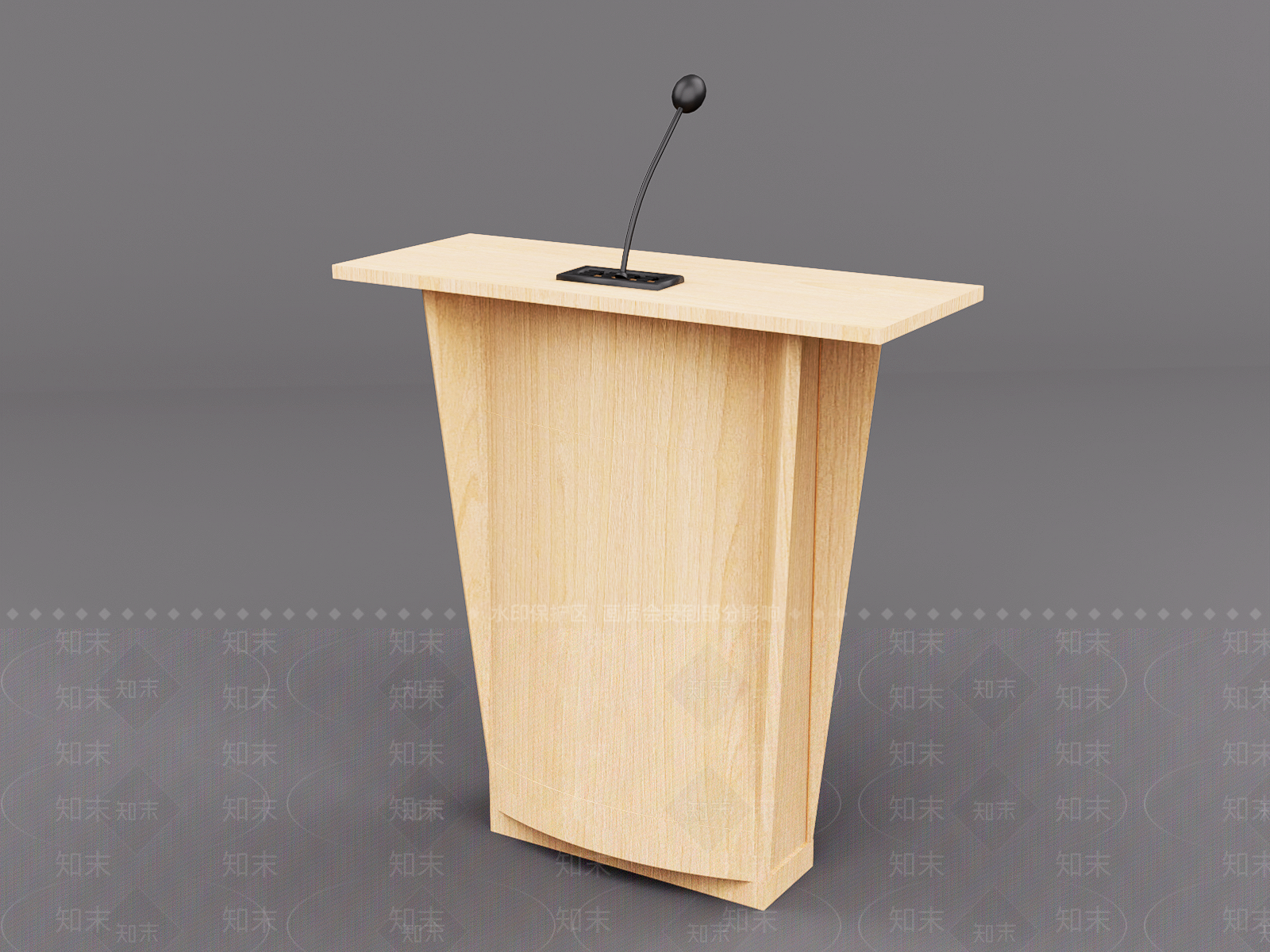 现代演讲台SU模型下载【ID:1117622823】
