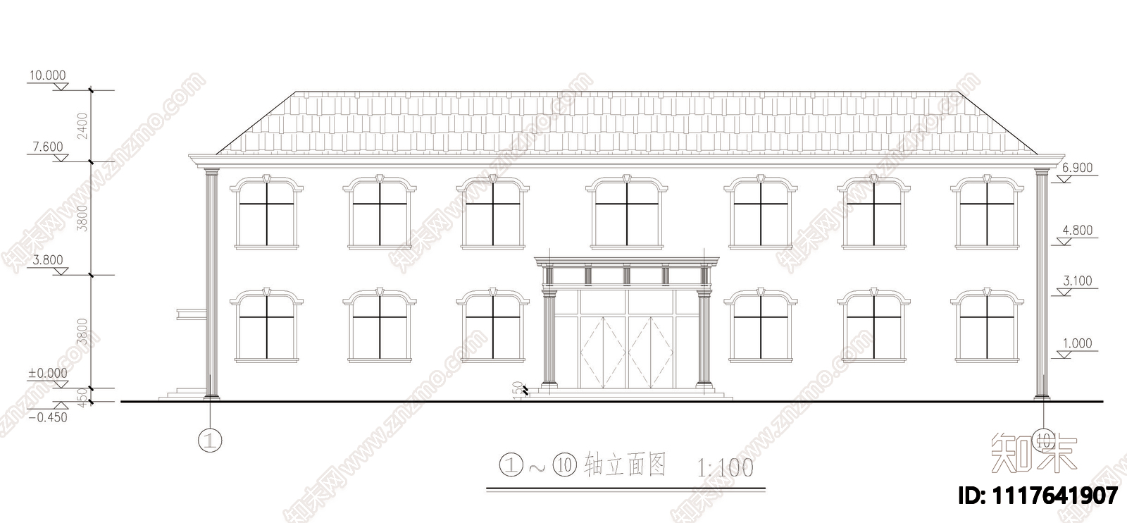 检查院拘留所建筑设计施工图cad施工图下载【ID:1117641907】