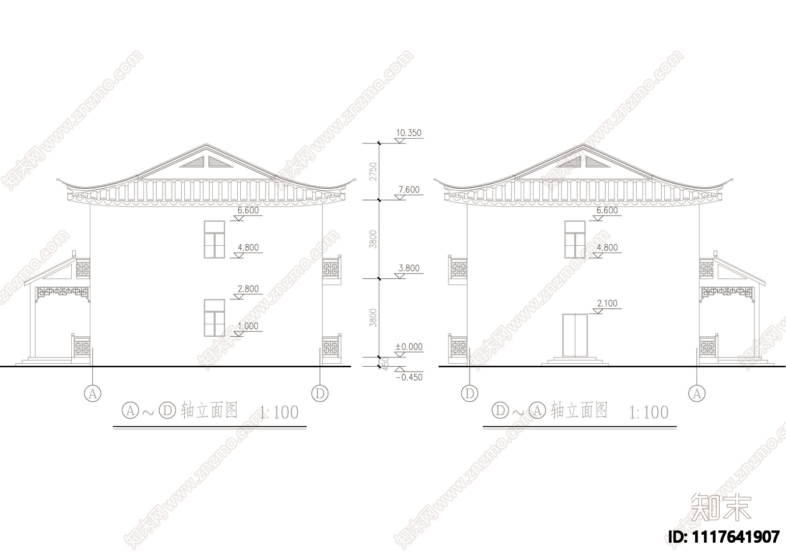 检查院拘留所建筑设计施工图cad施工图下载【ID:1117641907】