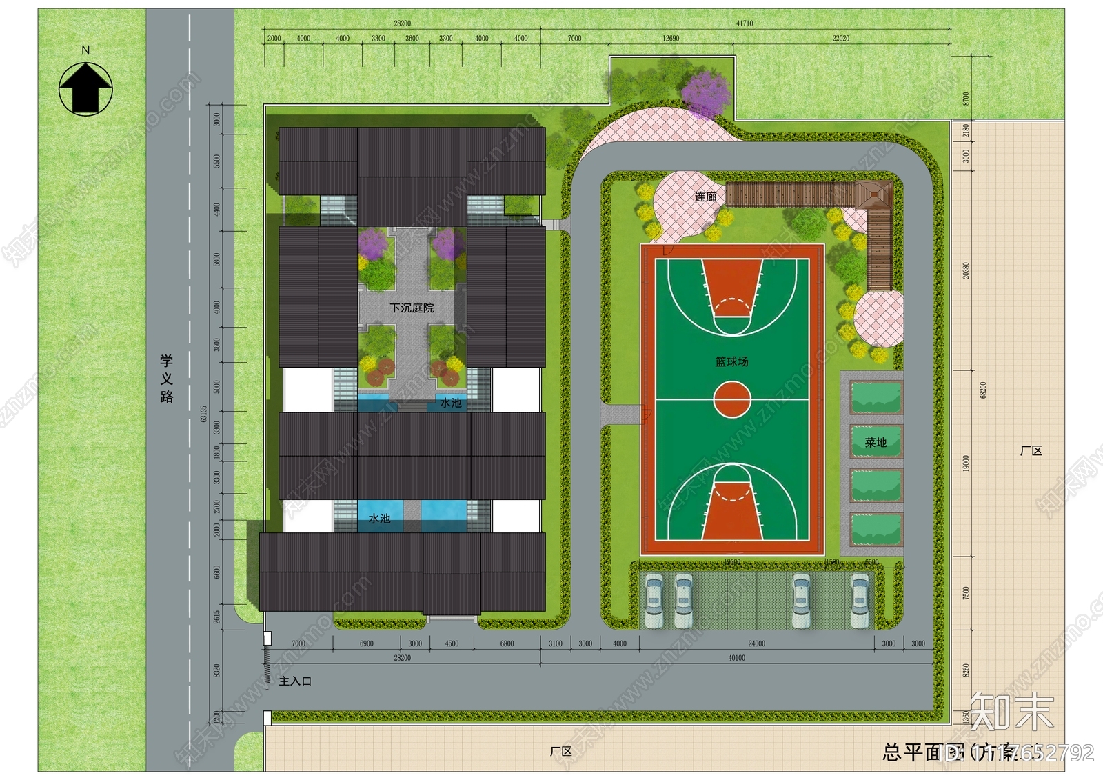 四合院平面图施工图cad施工图下载【ID:1117652792】