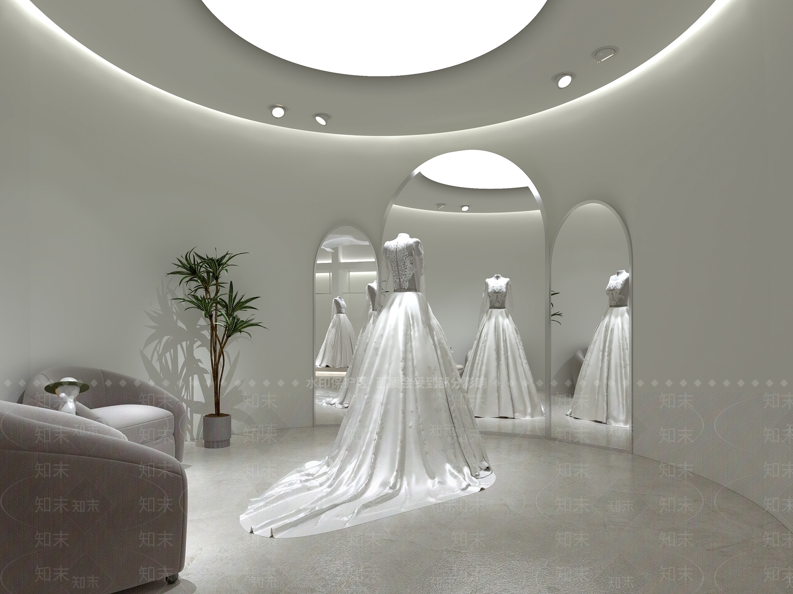 中式婚纱店3D模型下载【ID:1117667463】
