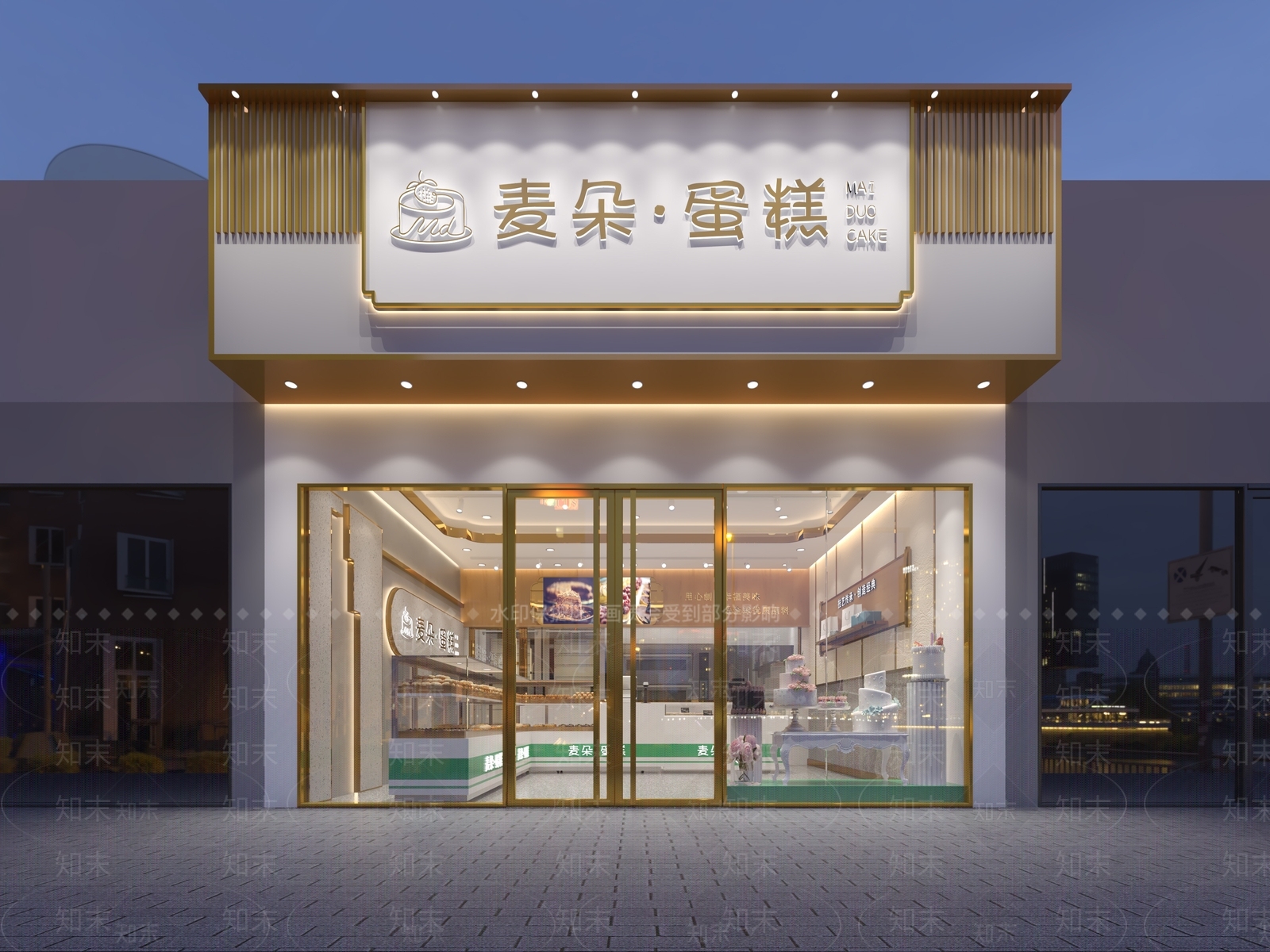 新中式面包店3D模型下载【ID:1117675980】