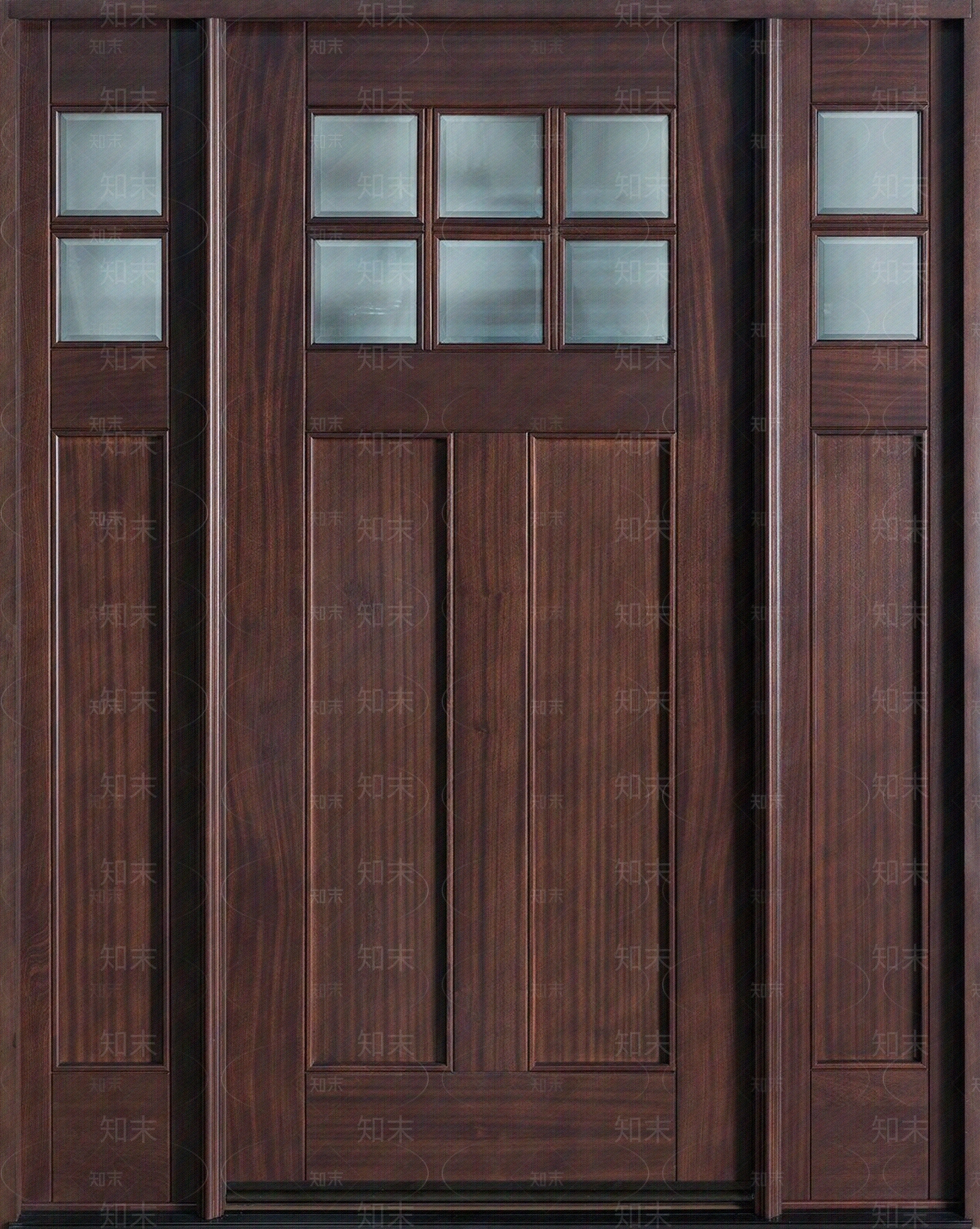 深色胡桃木木门下载【ID:1117680348】