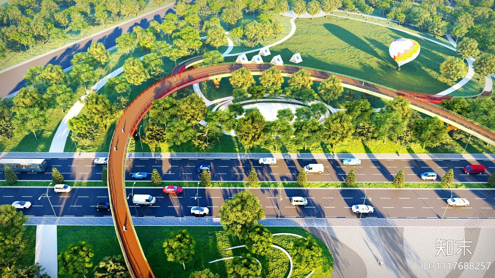 现代道路SU模型下载【ID:1117688257】