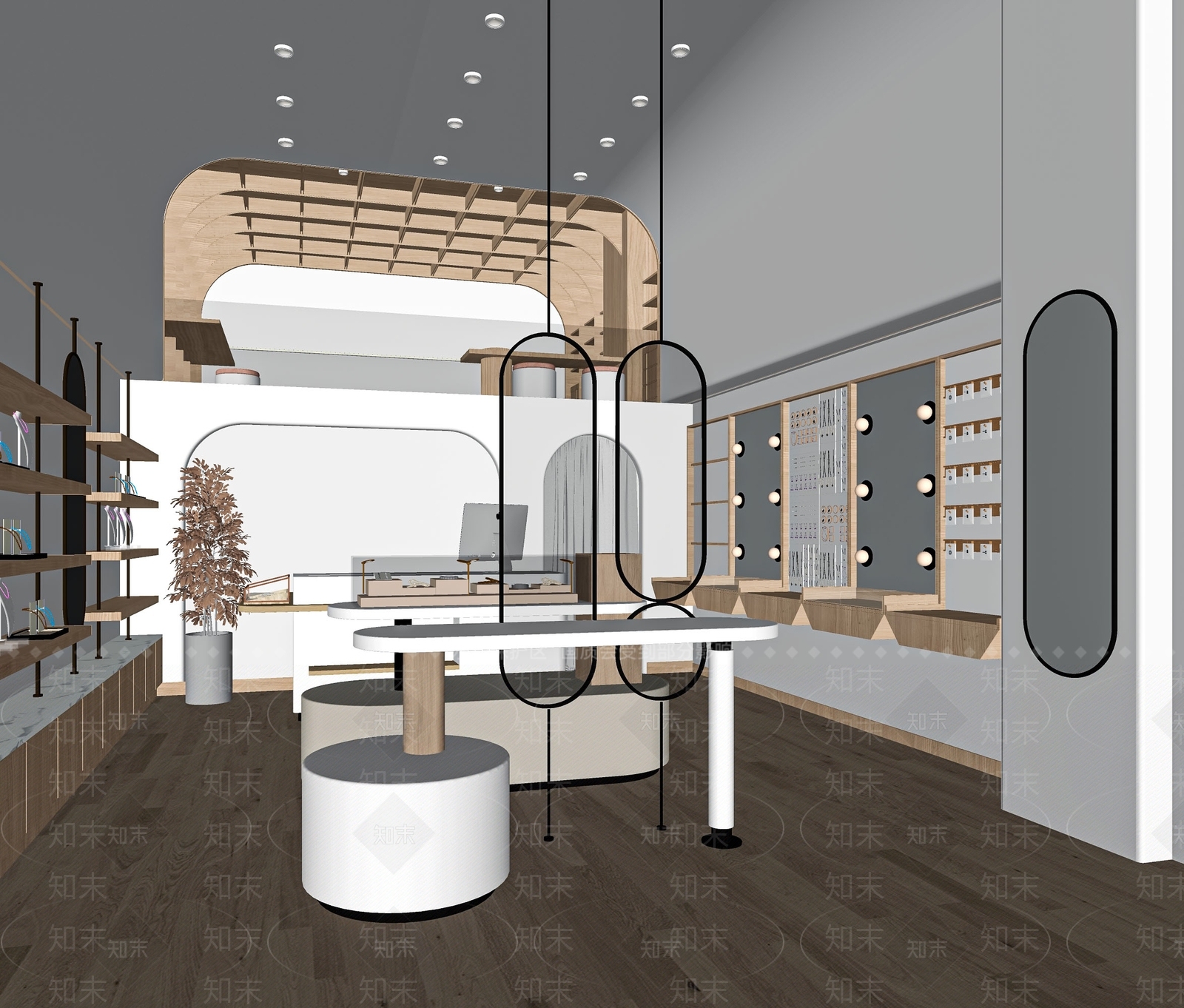现代饰品店SU模型下载【ID:1117689578】