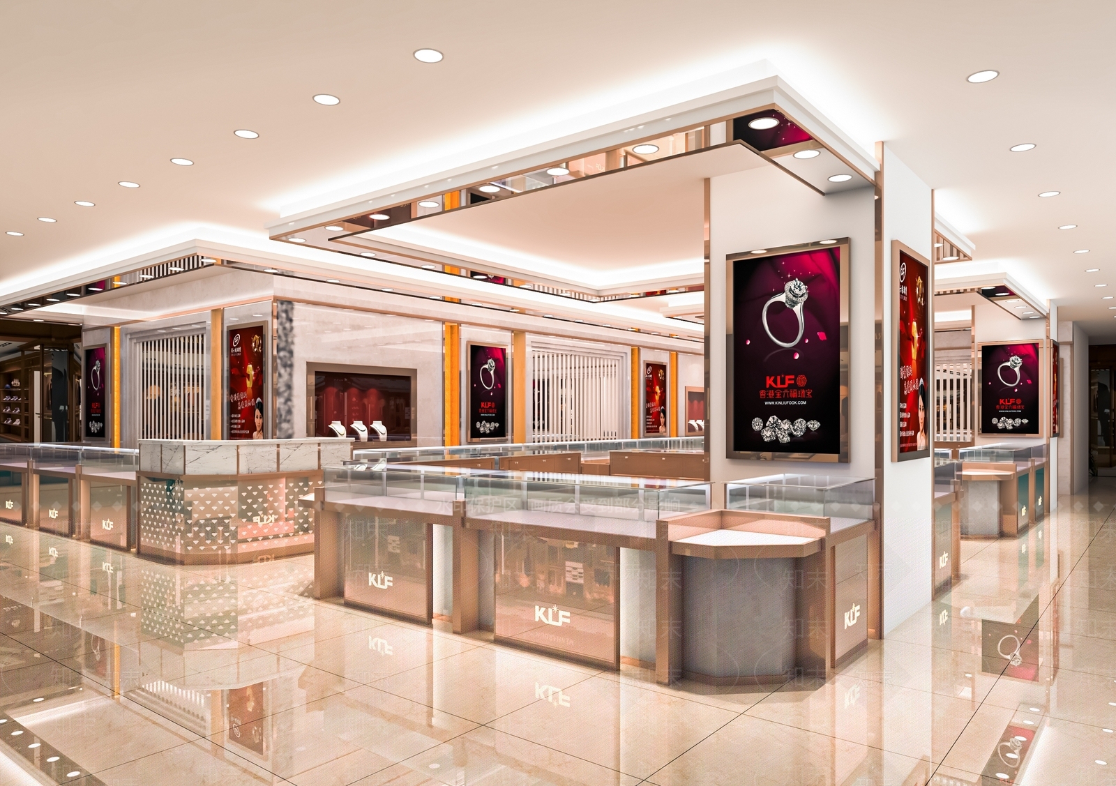 现代珠宝店SU模型下载【ID:1117689642】