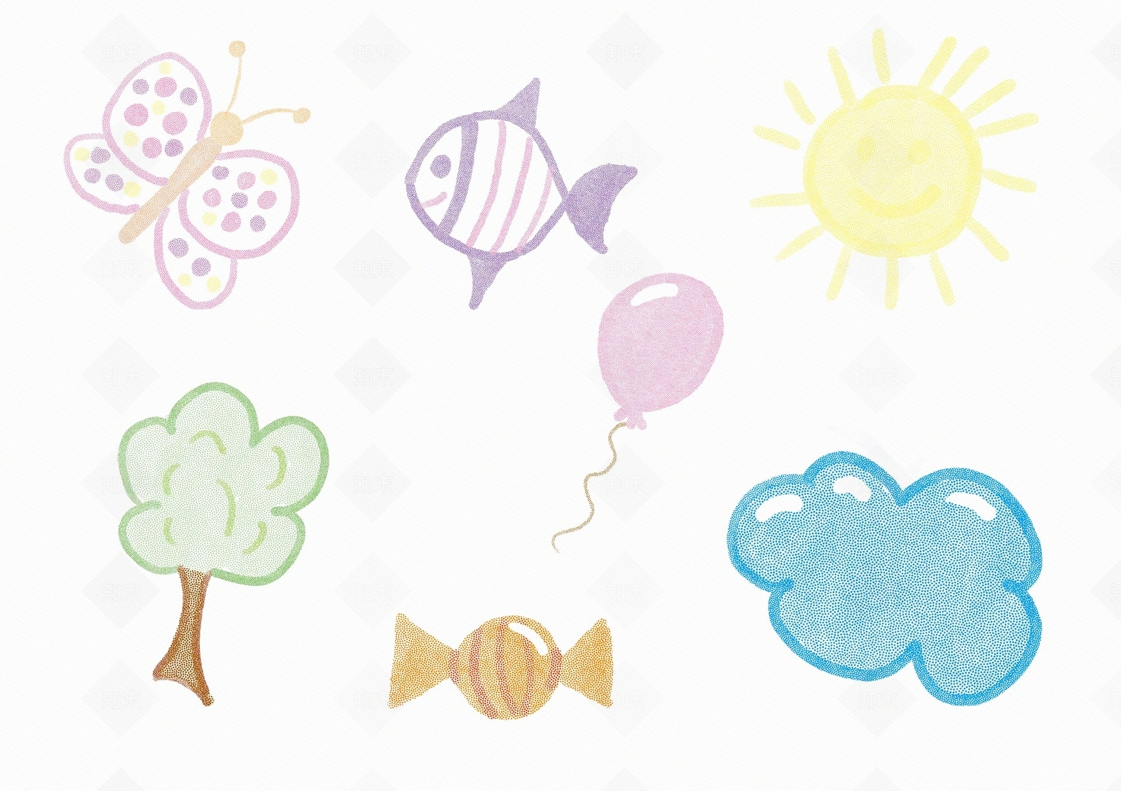 现代儿童简约壁纸贴图下载【ID:1117690951】