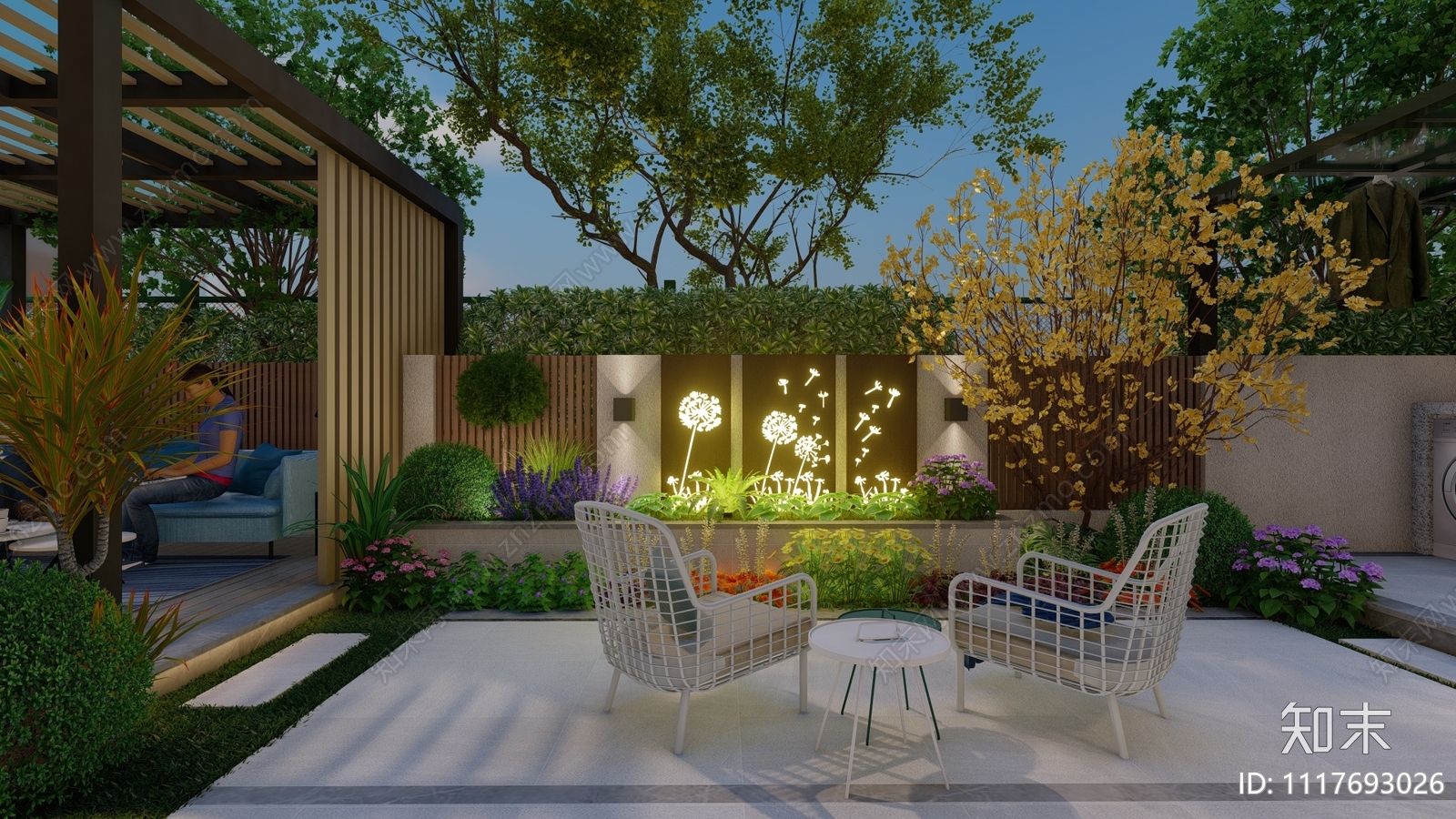 现代花园庭院景观设计施工图施工图下载【ID:1117693026】