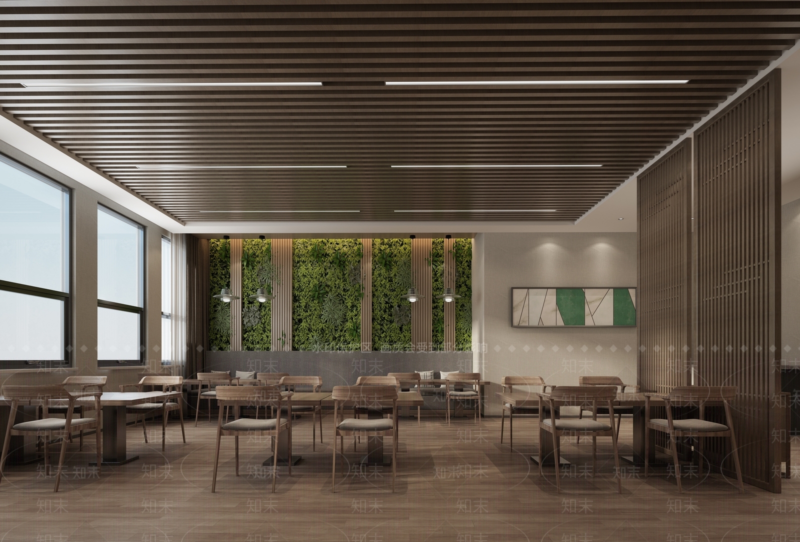 现代自助餐厅3D模型下载【ID:1117693805】