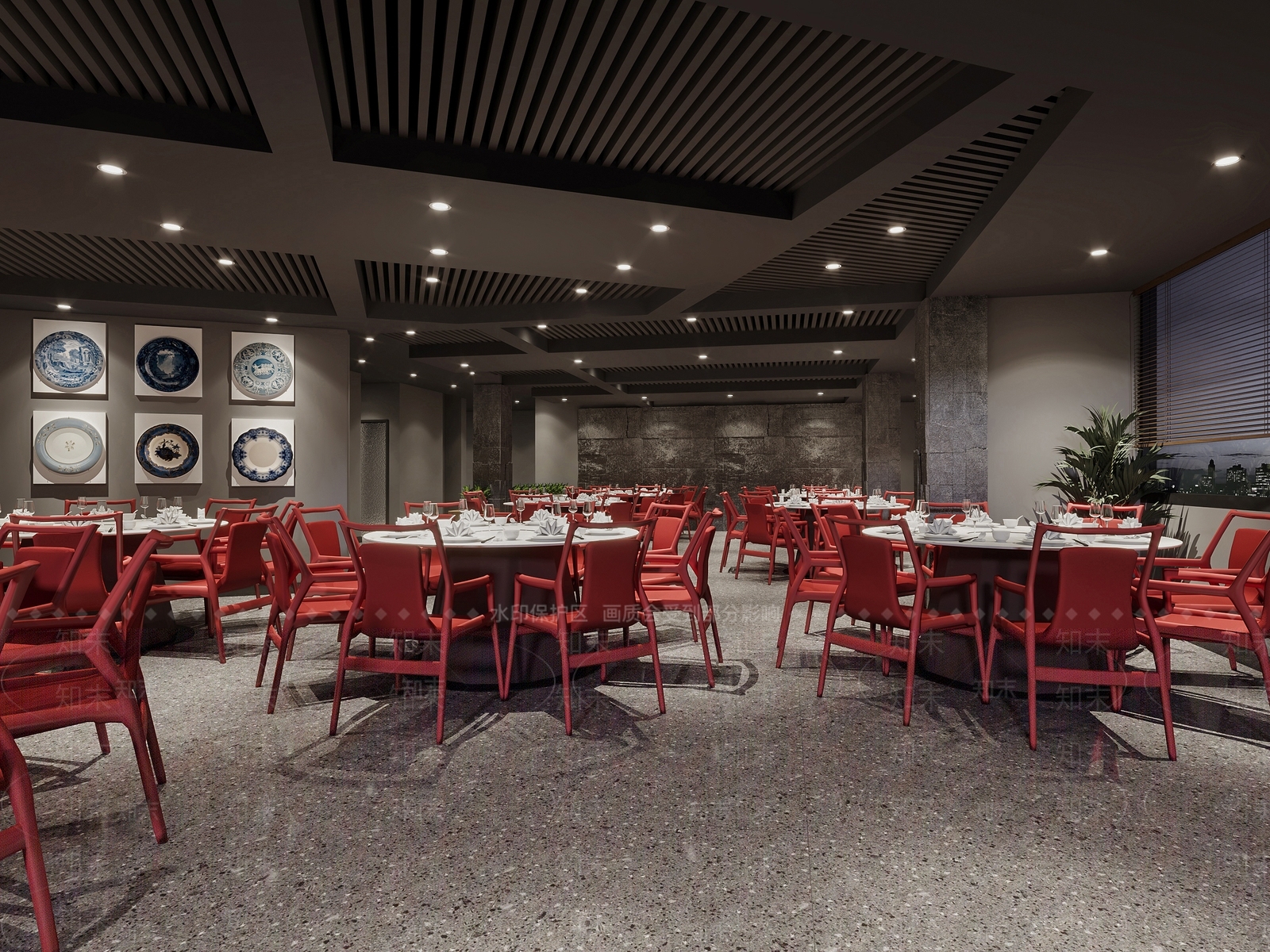 现代火锅店3D模型下载【ID:1117719804】