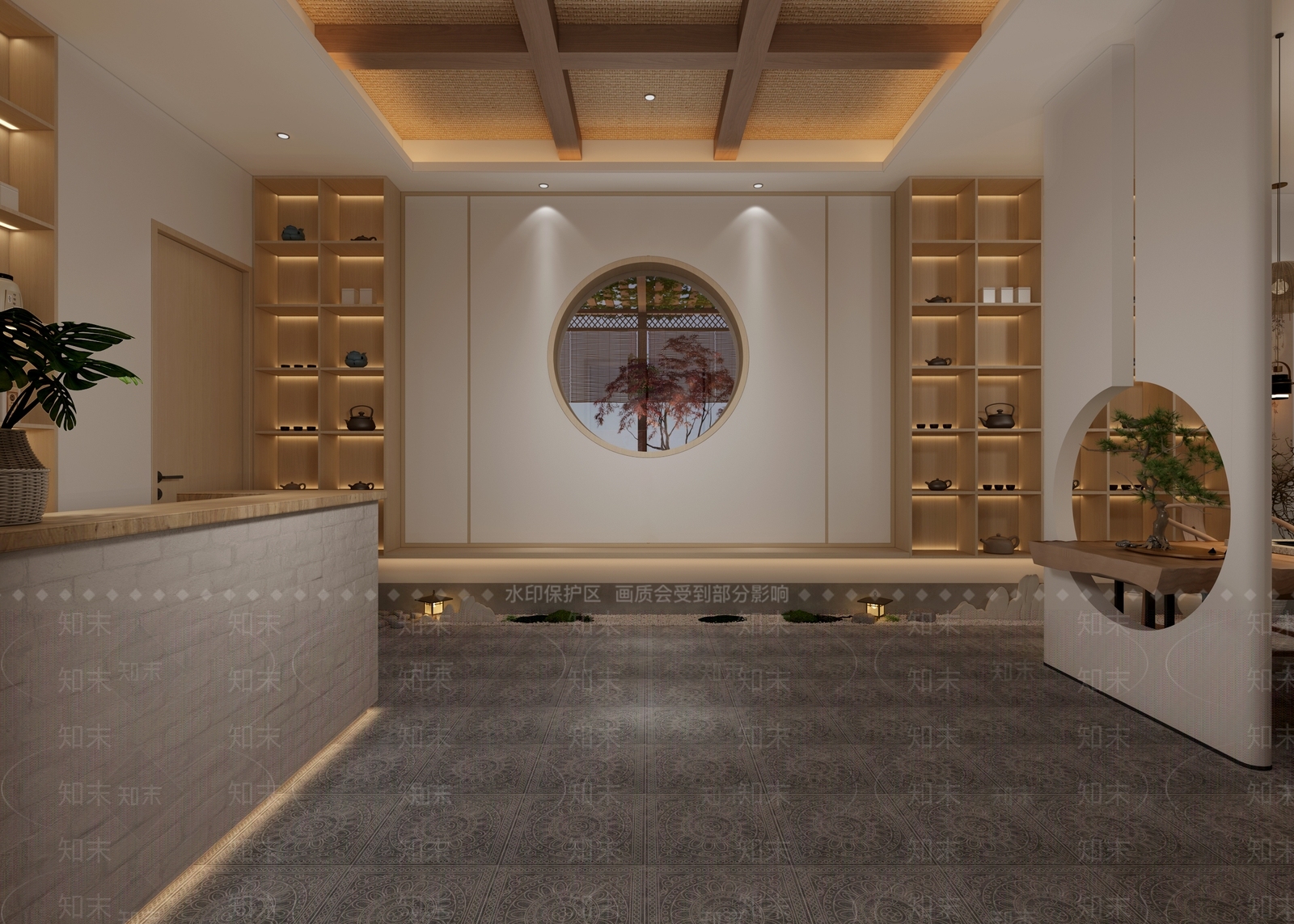 新中式茶馆3D模型下载【ID:1117720466】