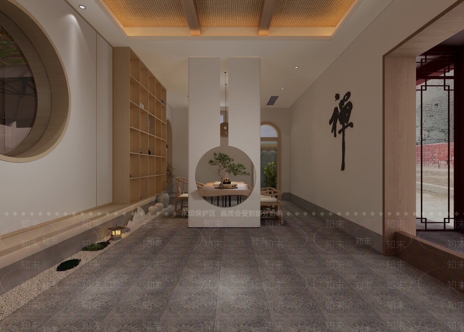 新中式茶馆3D模型下载【ID:1117720466】