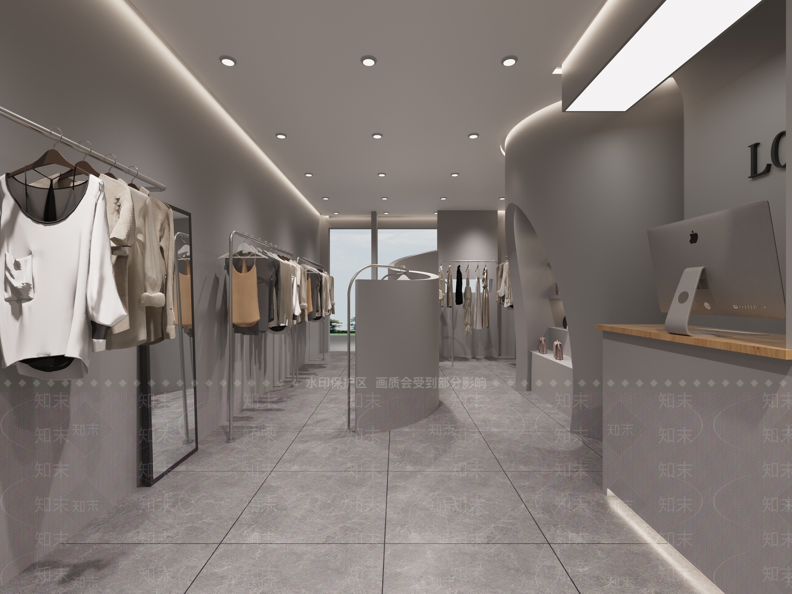 现代服装店3D模型下载【ID:1117755044】