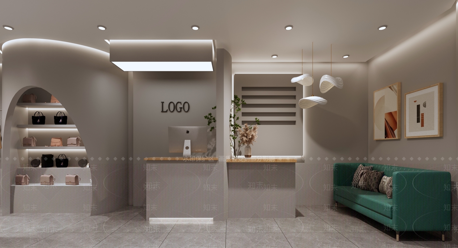 现代服装店3D模型下载【ID:1117755044】