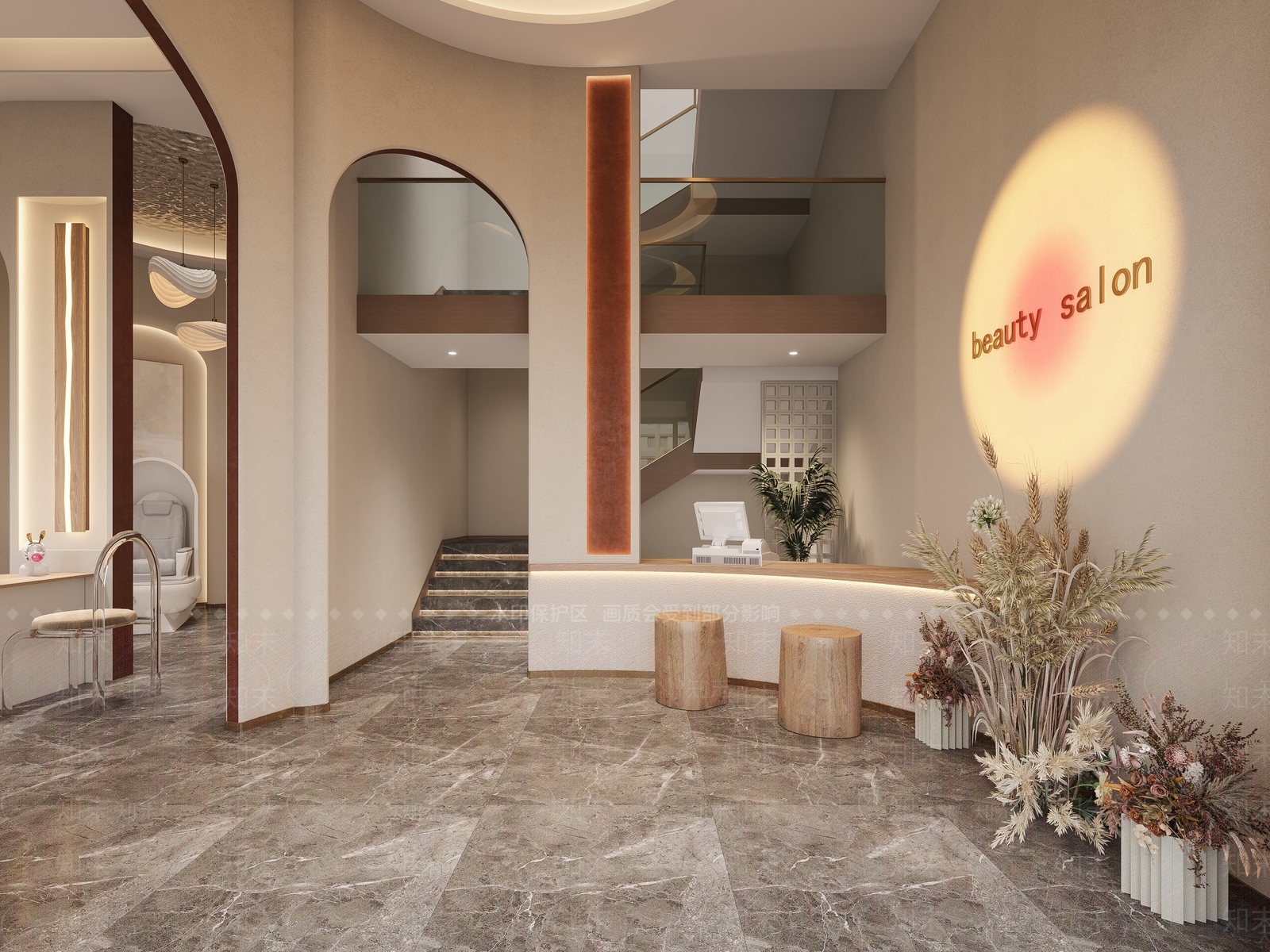 现代美甲店3D模型下载【ID:1117744210】